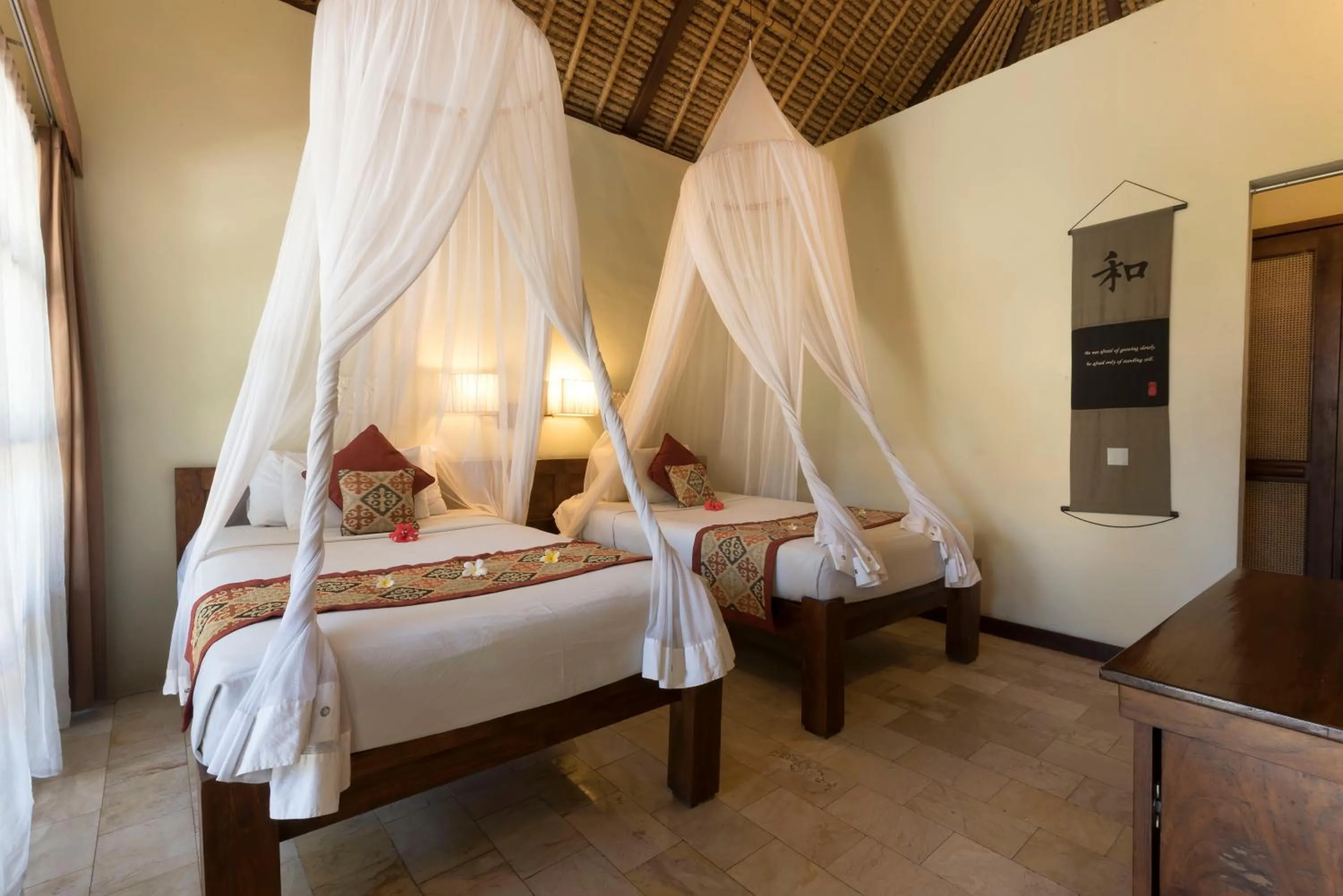 Bedroom, Bed in Villa Puri Ayu