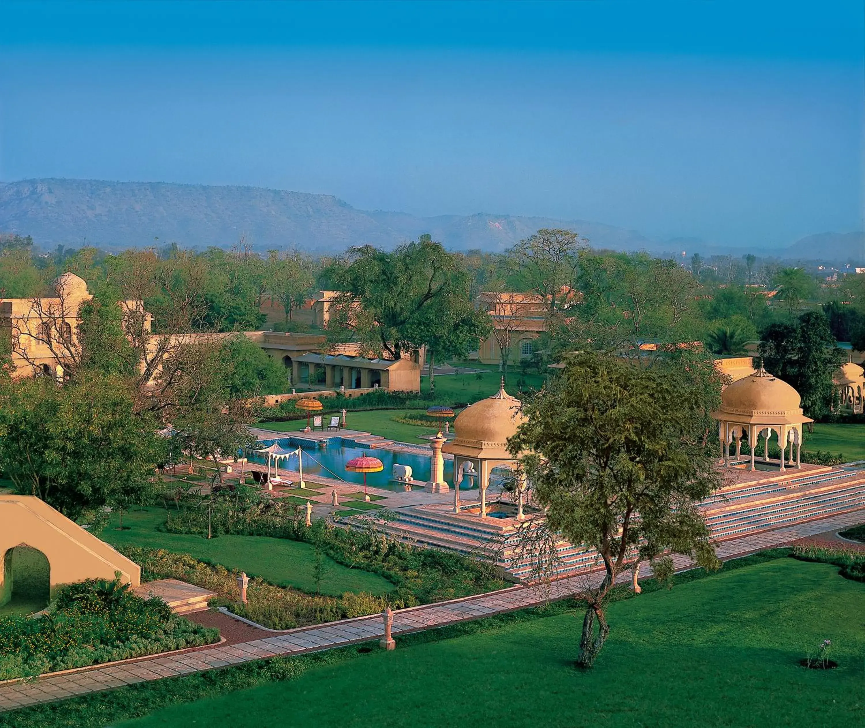 Bird's eye view in The Oberoi Rajvilas Jaipur Bird's eye view in The Oberoi Rajvilas Jaipur