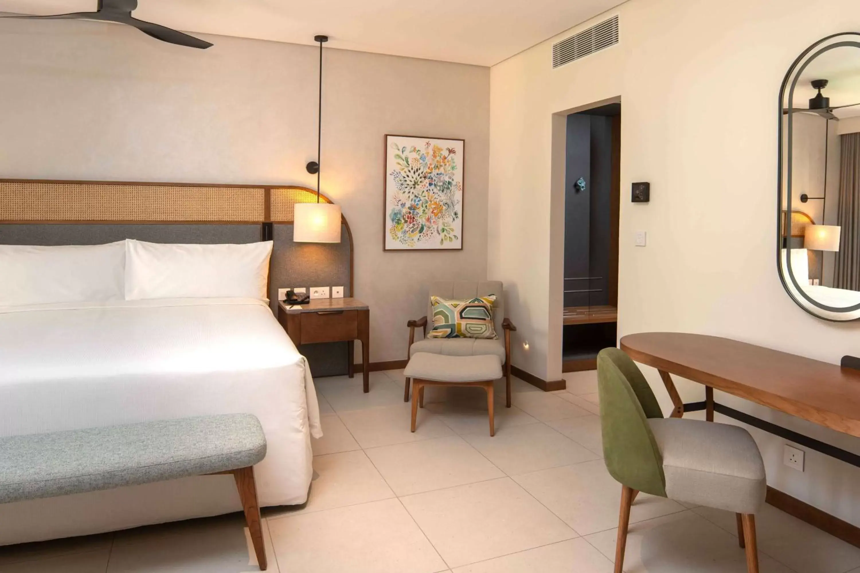Bedroom in Hilton Mauritius Resort & Spa