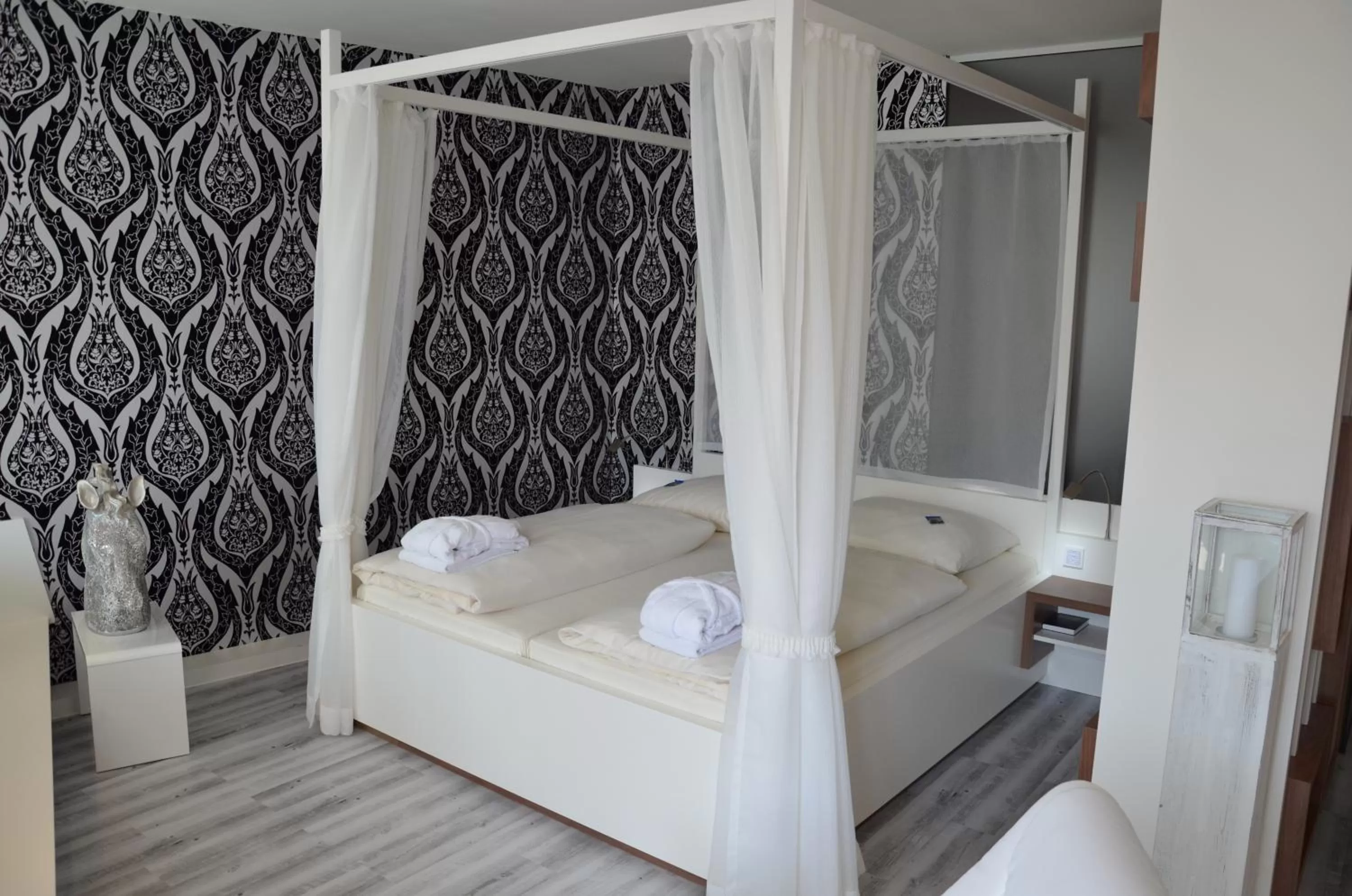 Photo of the whole room, Bed in Seehotel Adler