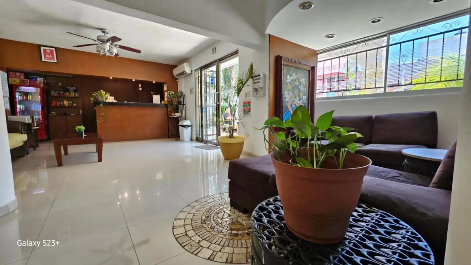 Seating area in Hotel Colonial Cancun