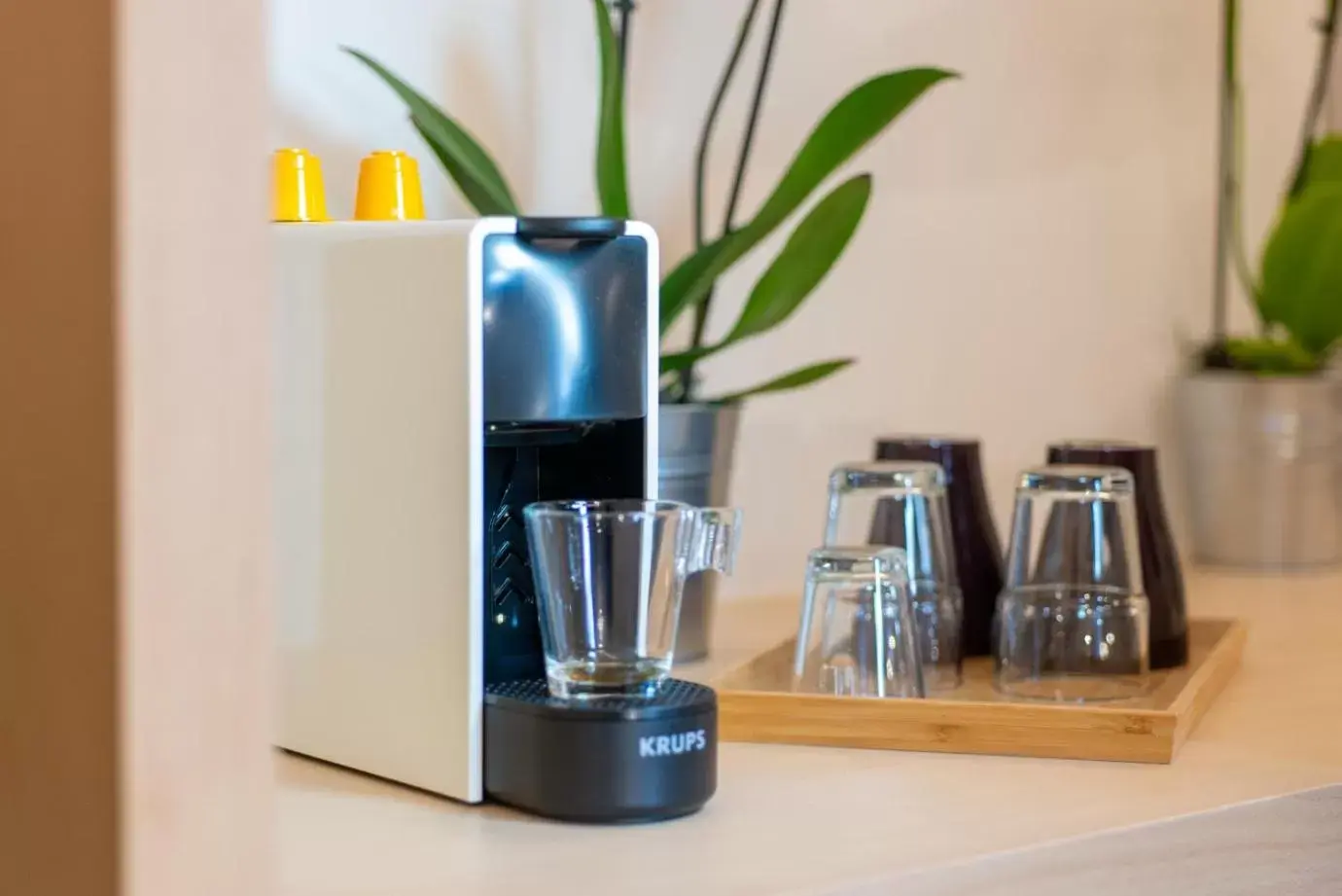 Coffee/tea facilities in Hotel des Alpes