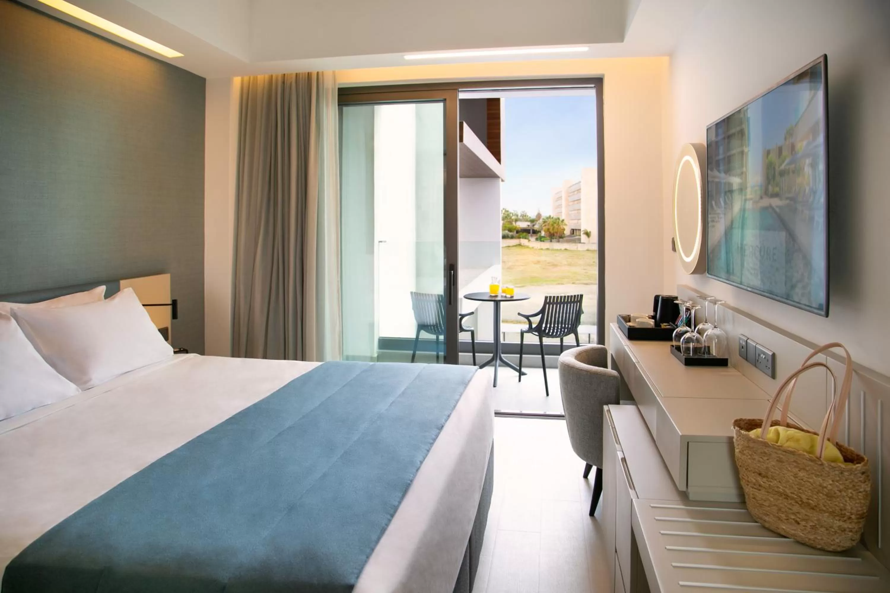 Bed in Mercure Larnaca Beach Resort