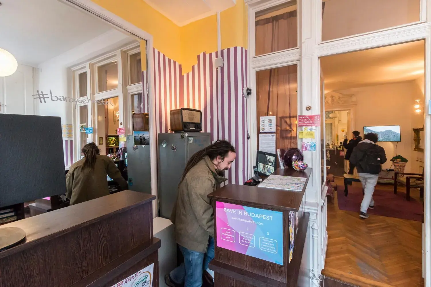 Lobby or reception in Baroque Hostel & Coworking Lobby or reception in Baroque Hostel & Coworking