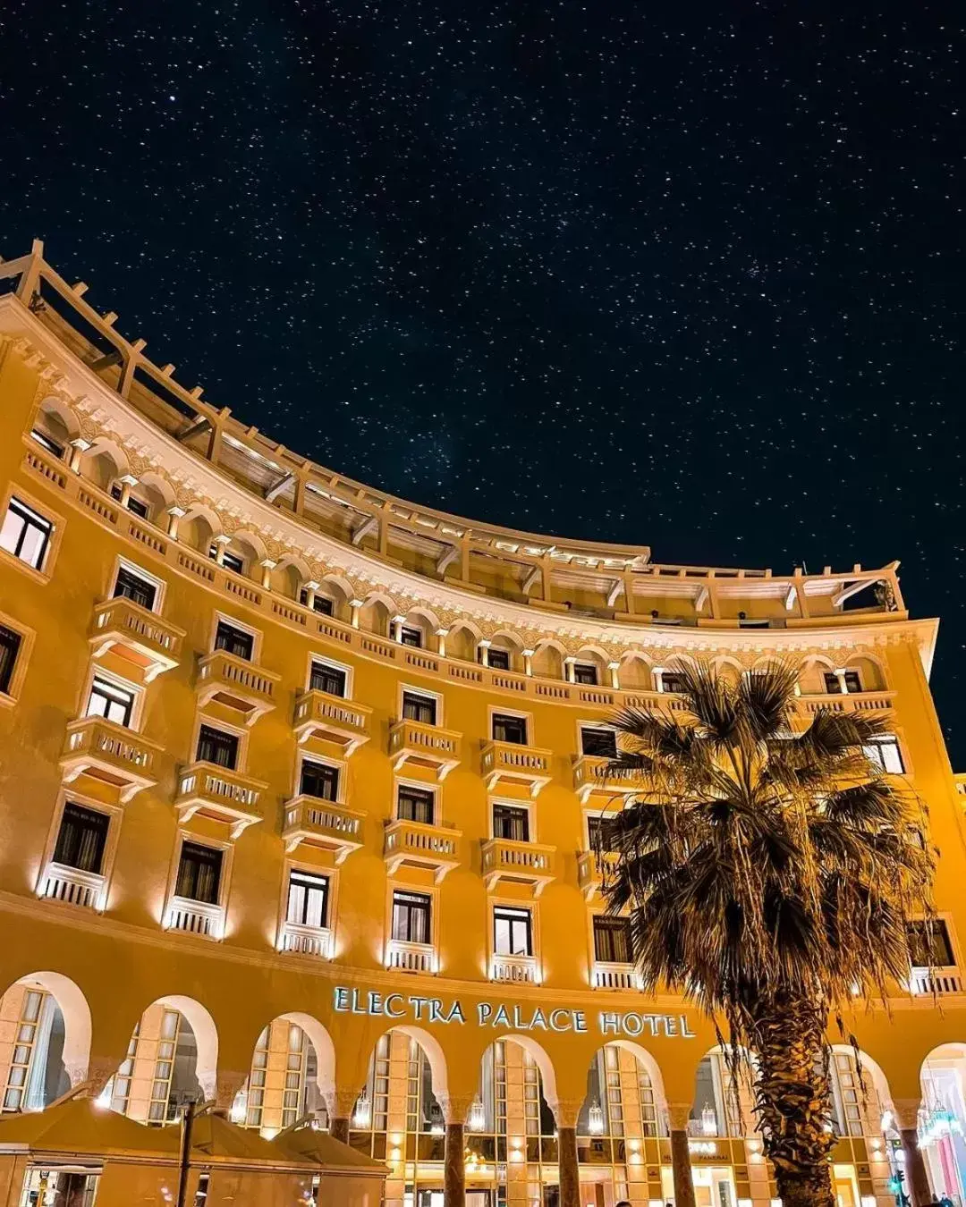 Night, Property Building in Electra Palace Thessaloniki