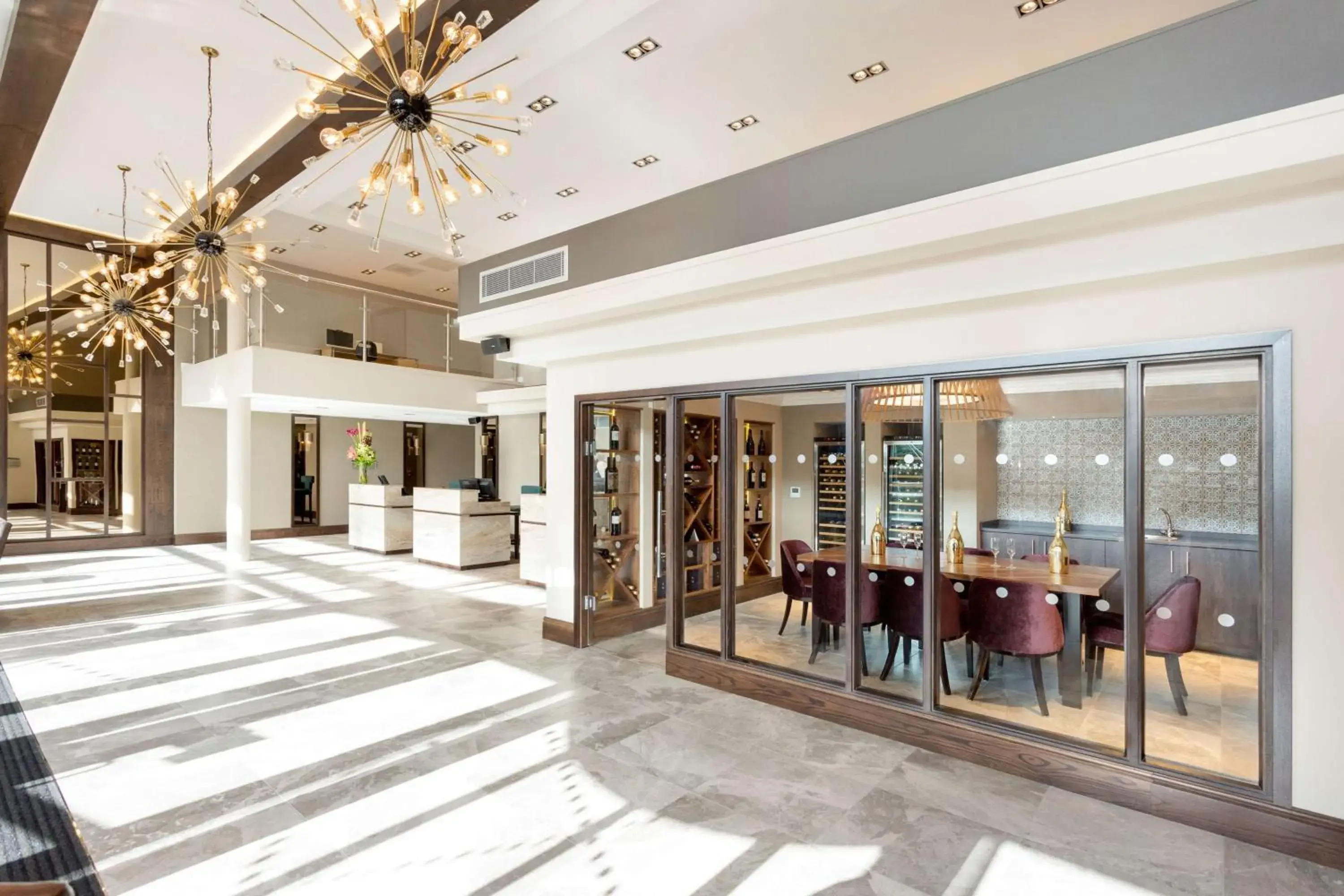 Lobby or reception in DoubleTree by Hilton Edinburgh - Queensferry Crossing Lobby or reception in DoubleTree by Hilton Edinburgh - Queensferry Crossing