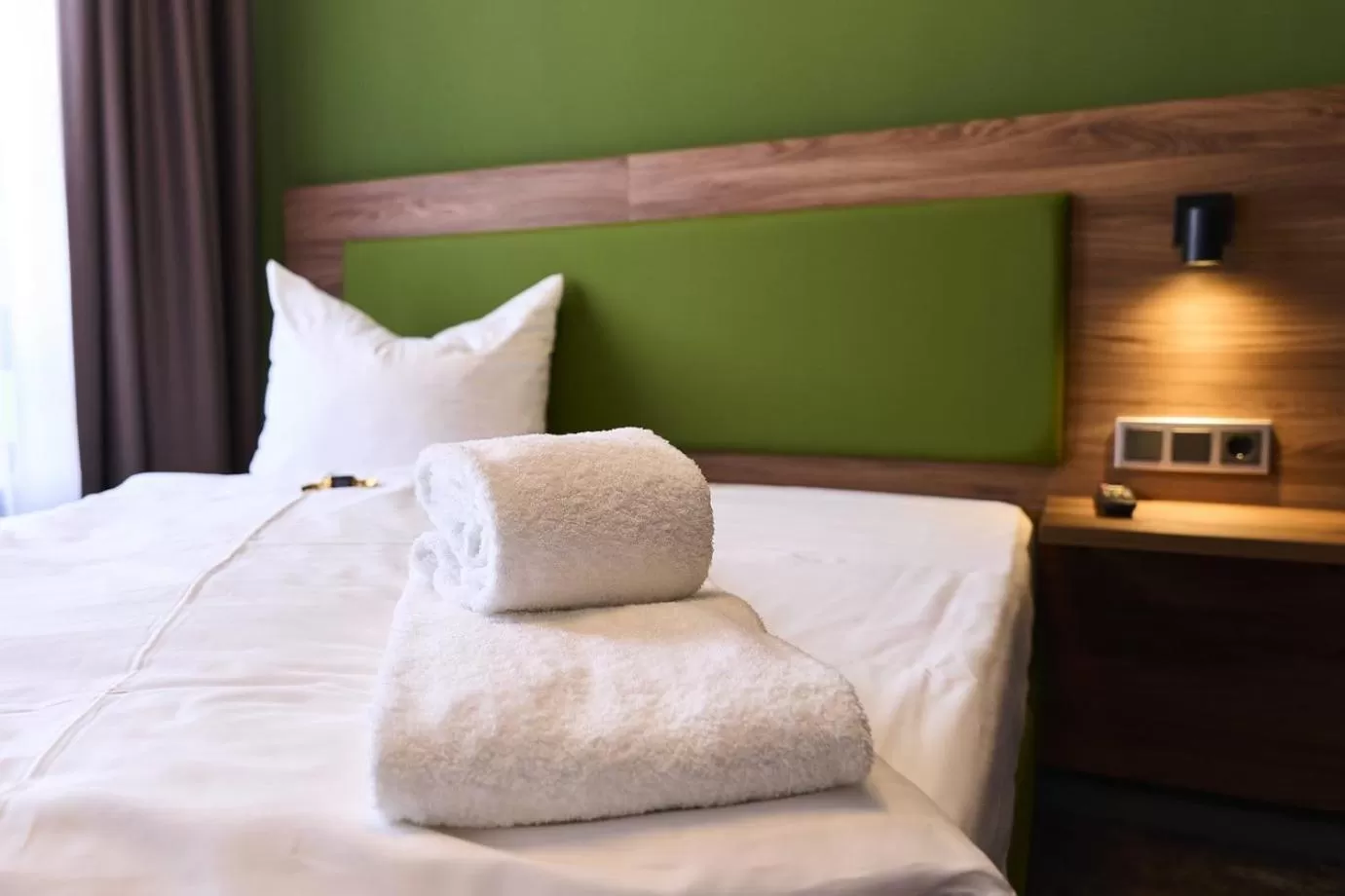 Bed in Hotel Rhönkitz