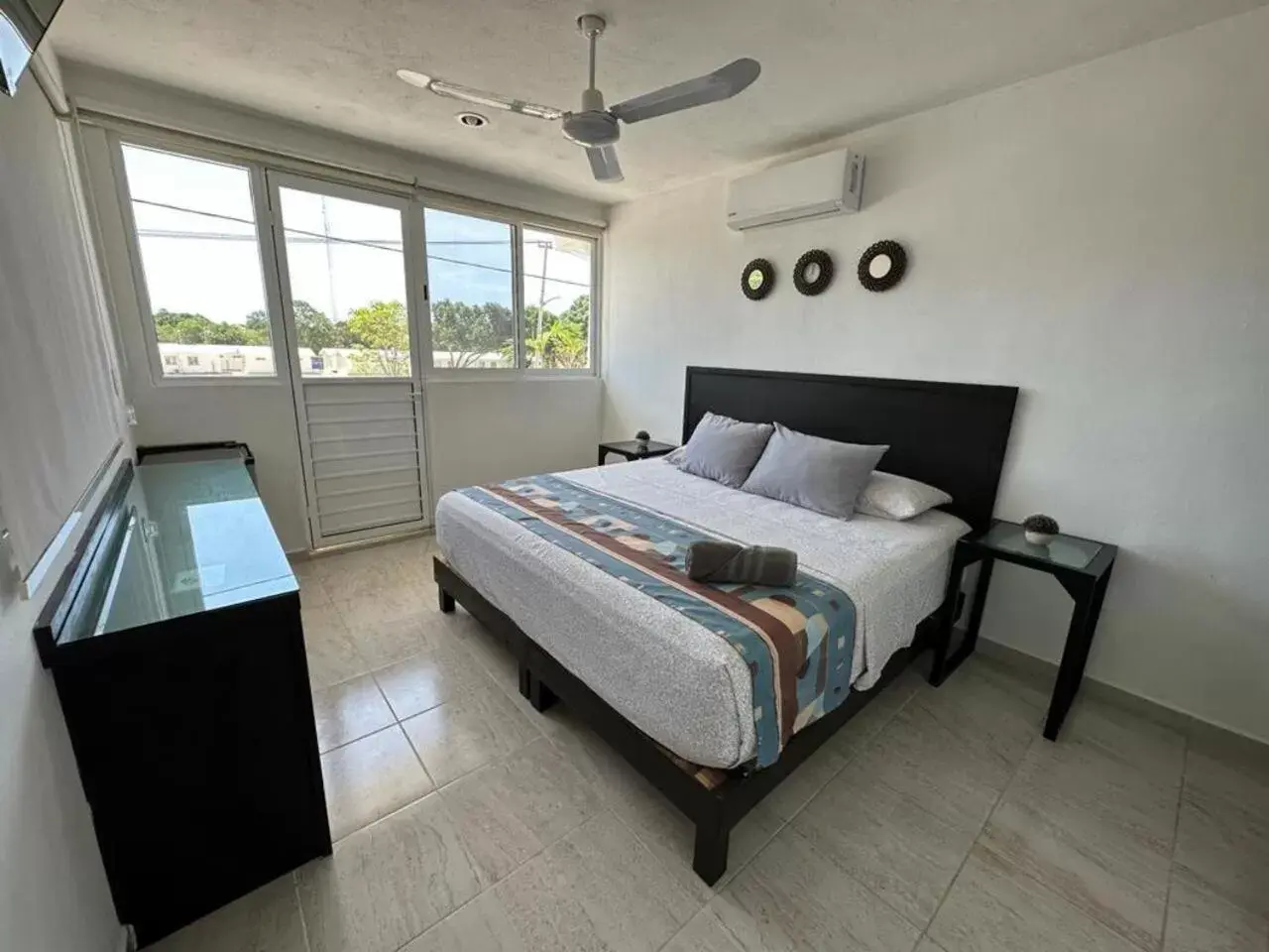 Bed in LUX Studio ROOM LAS PALMAS PUERTO MORELOS