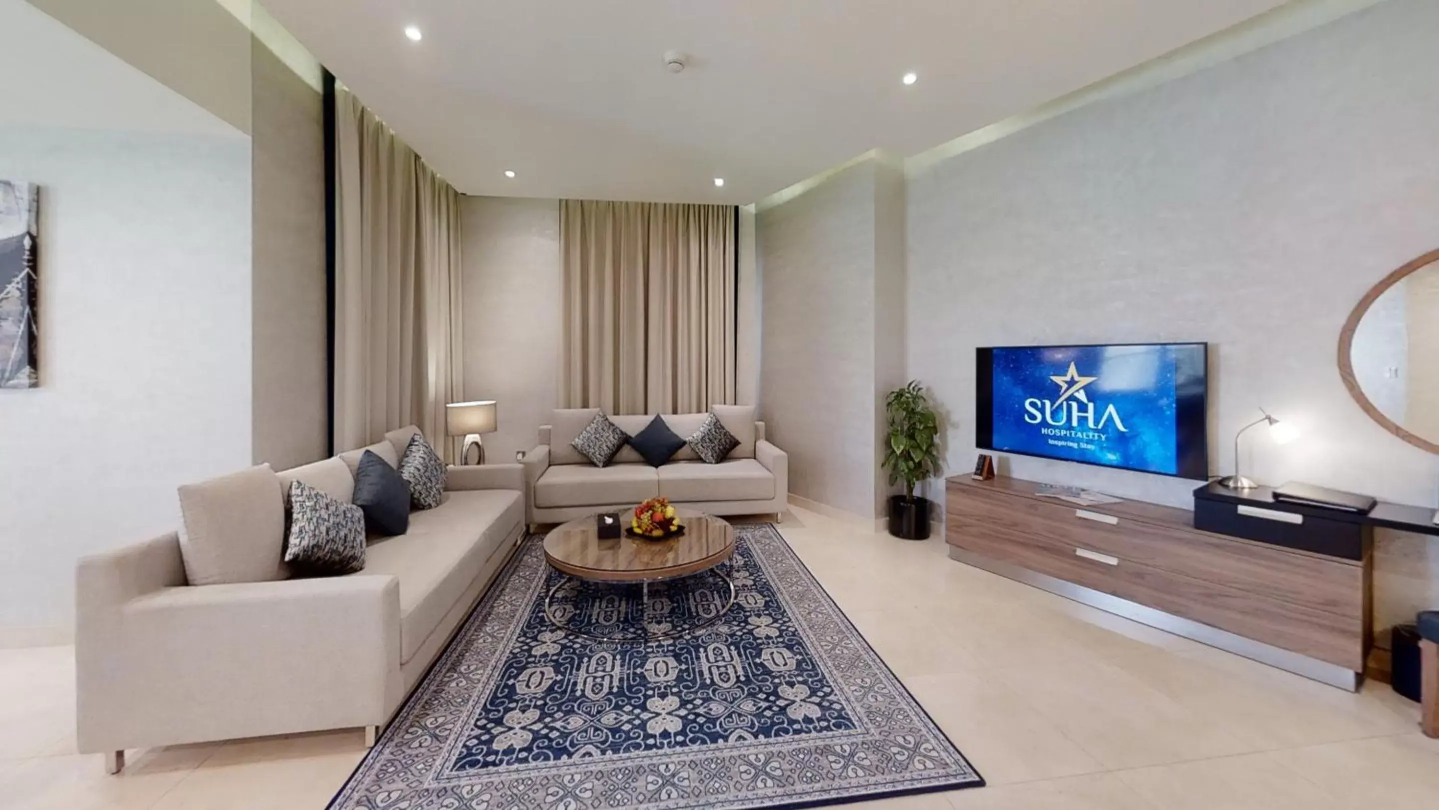 TV and multimedia in Suha Park Luxury Hotel Apartments, Waterfront Jaddaf
