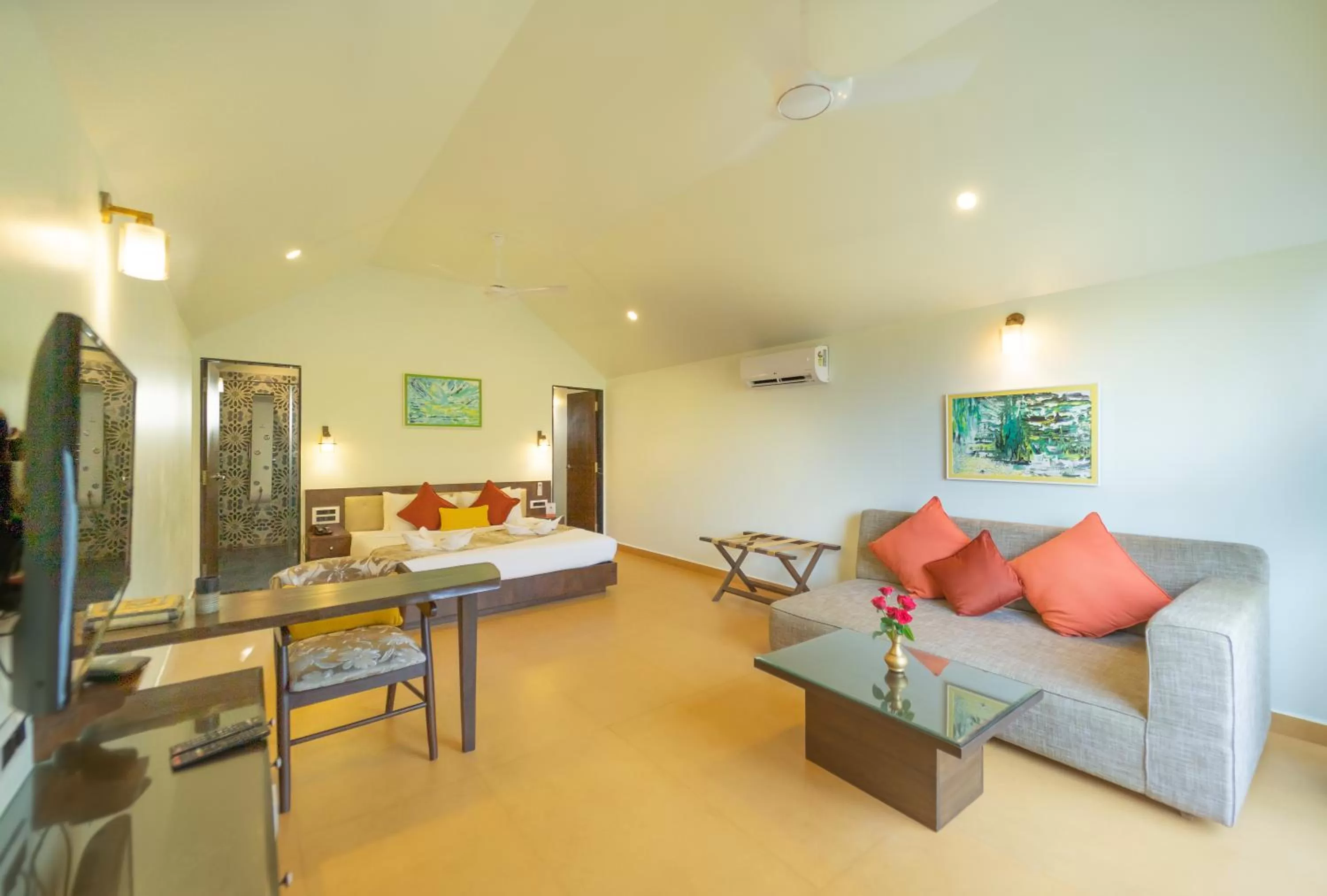 Living room in Resort Terra Paraiso Goa - A Beach Property