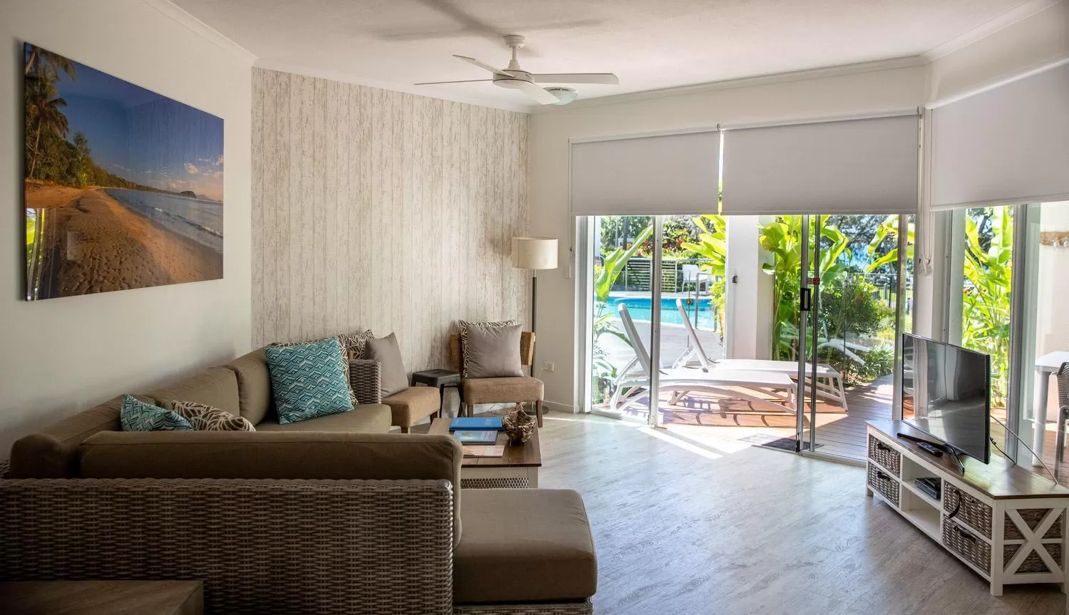 Living room in Beaches Holiday Apartments - Official Onsite Reception & Check In