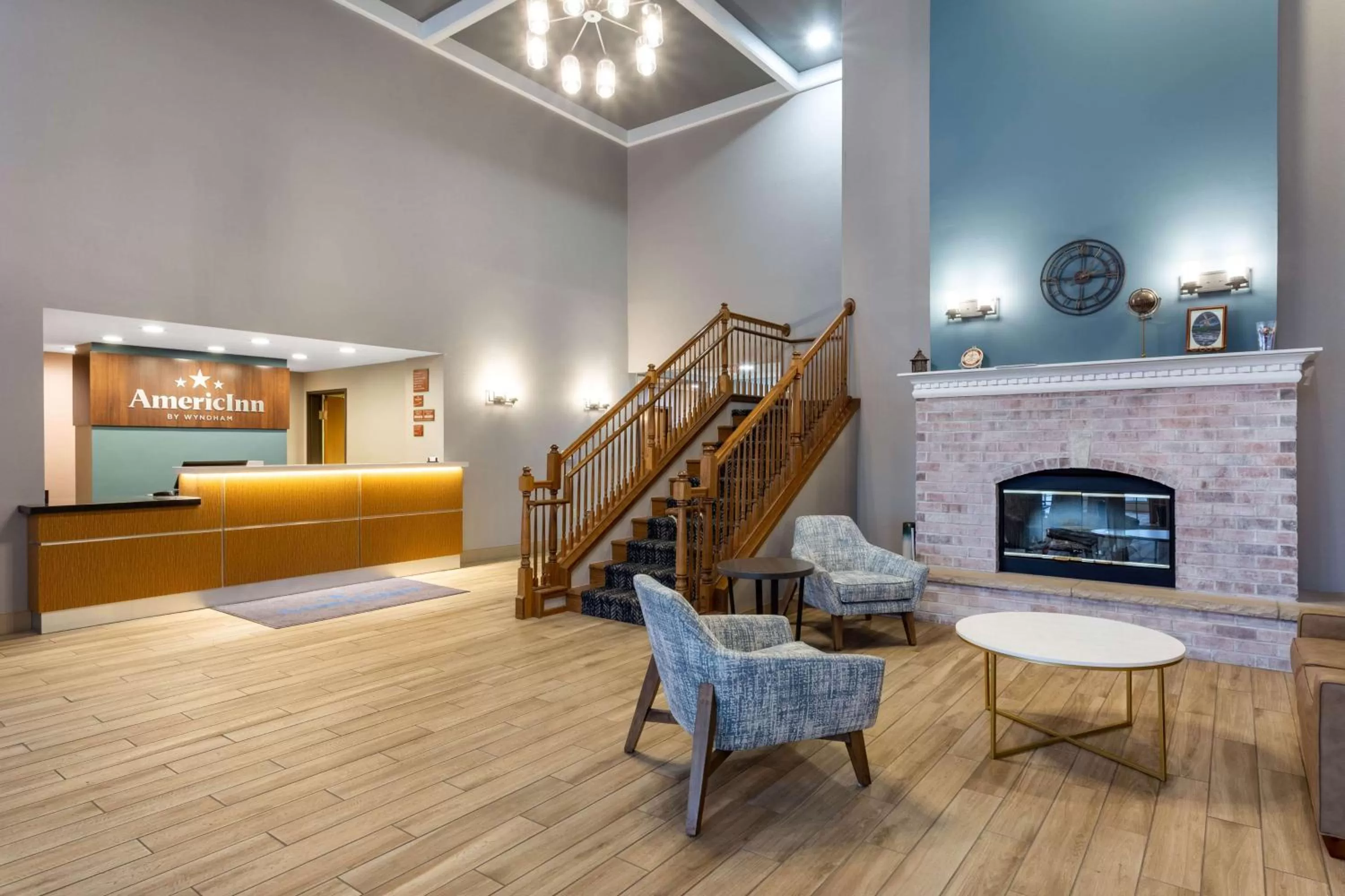 Lobby or reception in AmericInn by Wyndham Fulton Clinton