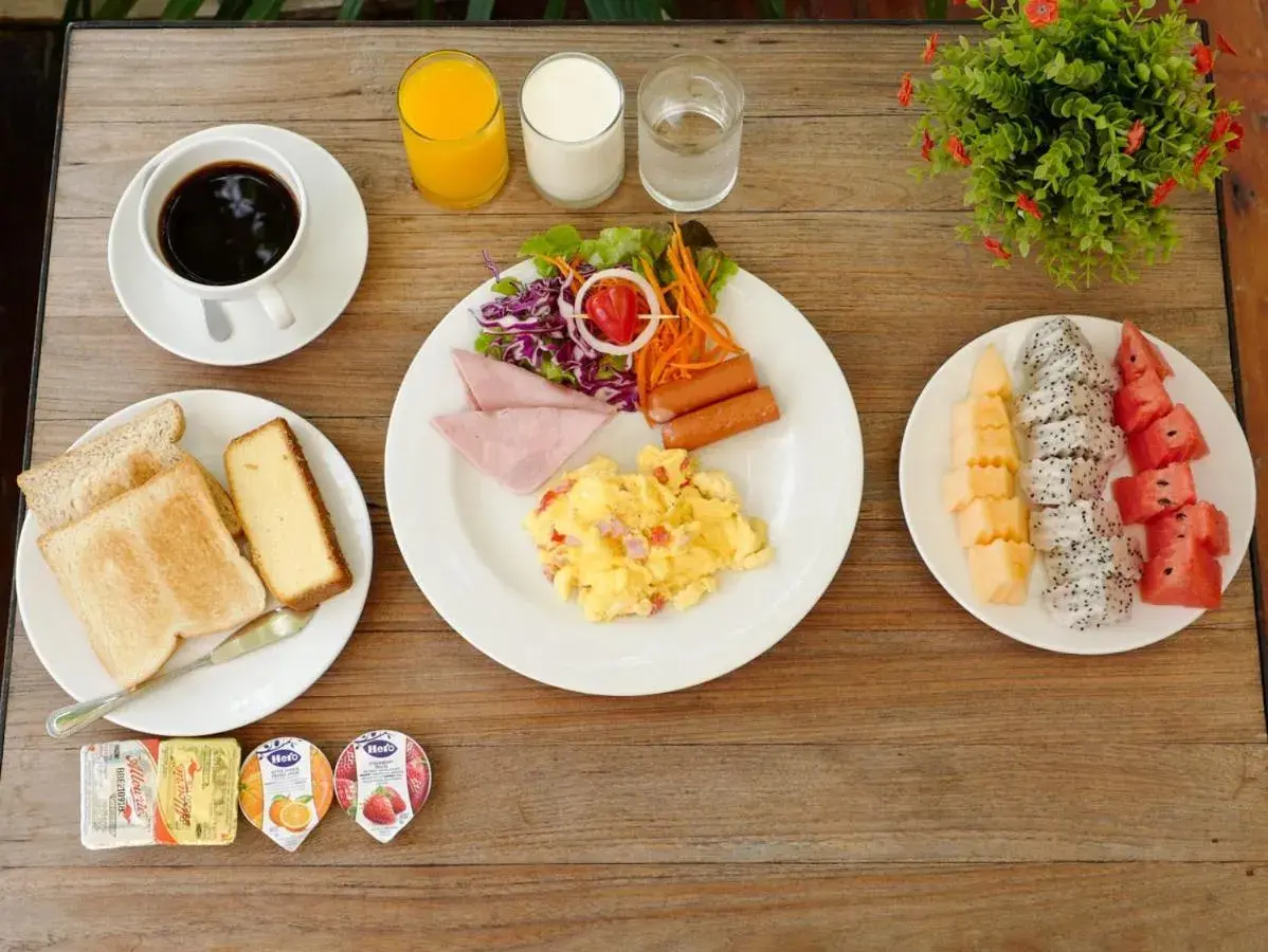 American breakfast, Breakfast in Old Town Chiangmai Boutique