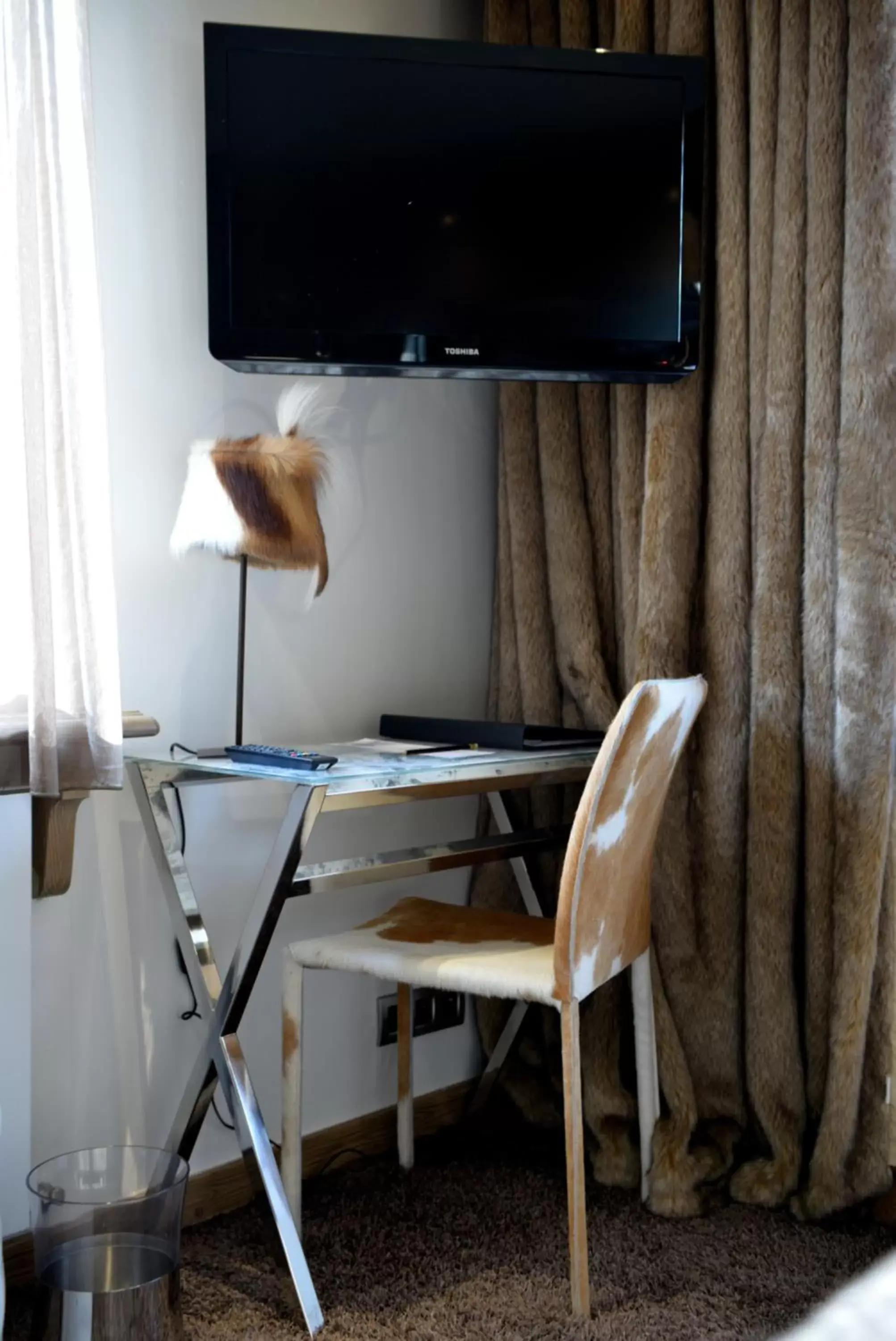 Decorative detail, TV/Entertainment Center in Hotel Tsanteleina