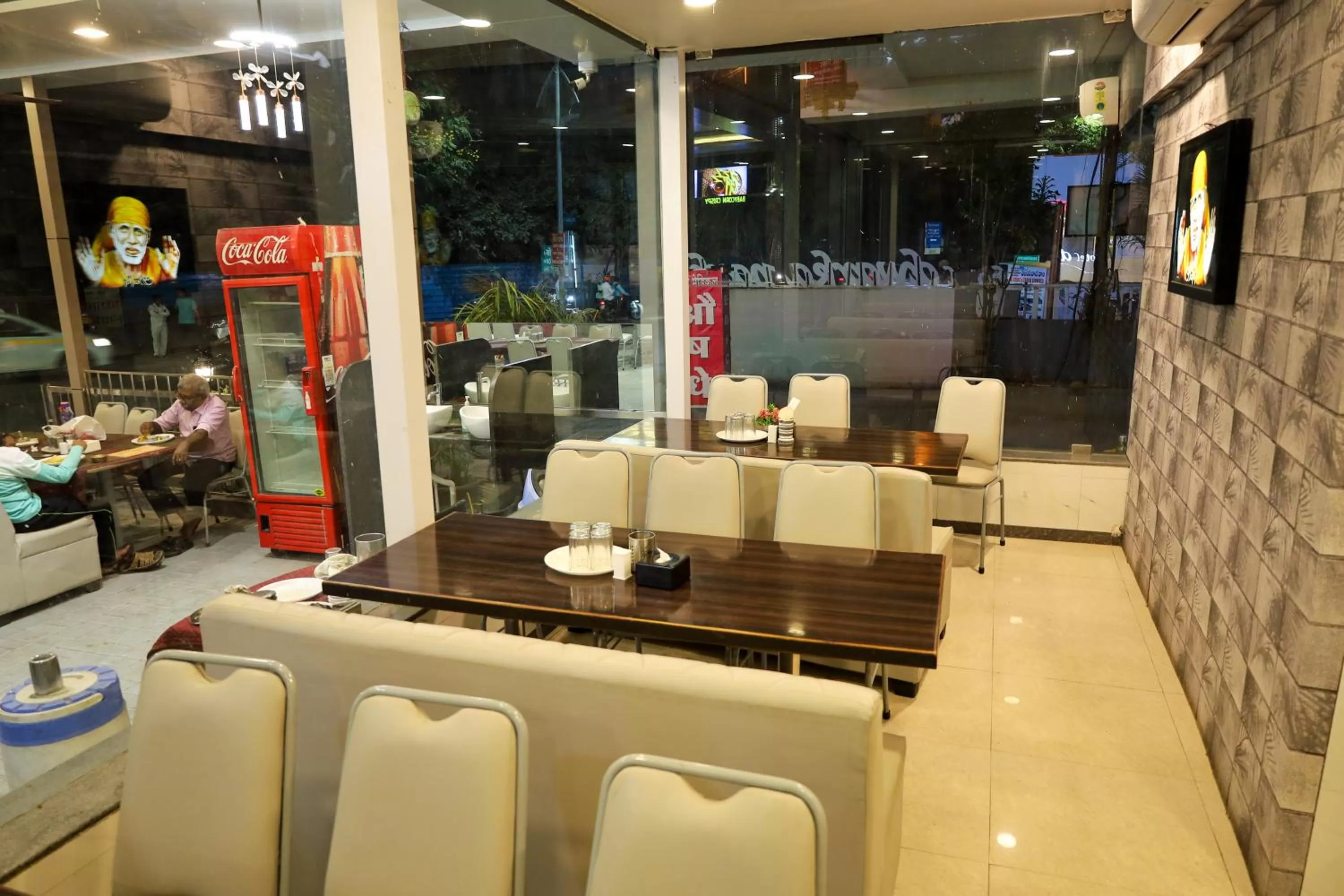 Seating area in Hotel Sai Bansi