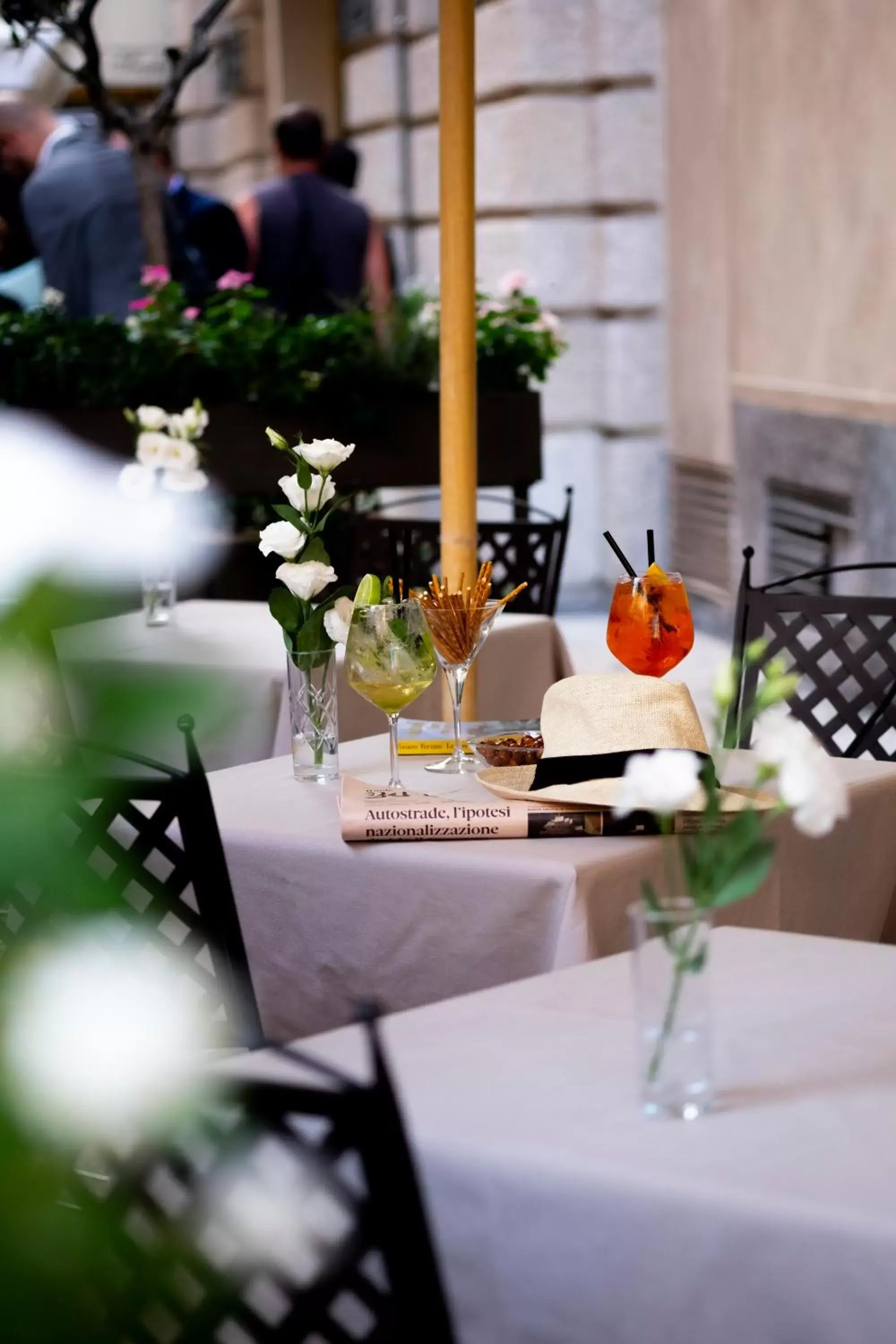 Patio, Restaurant/Places to Eat in Hotel Accademia