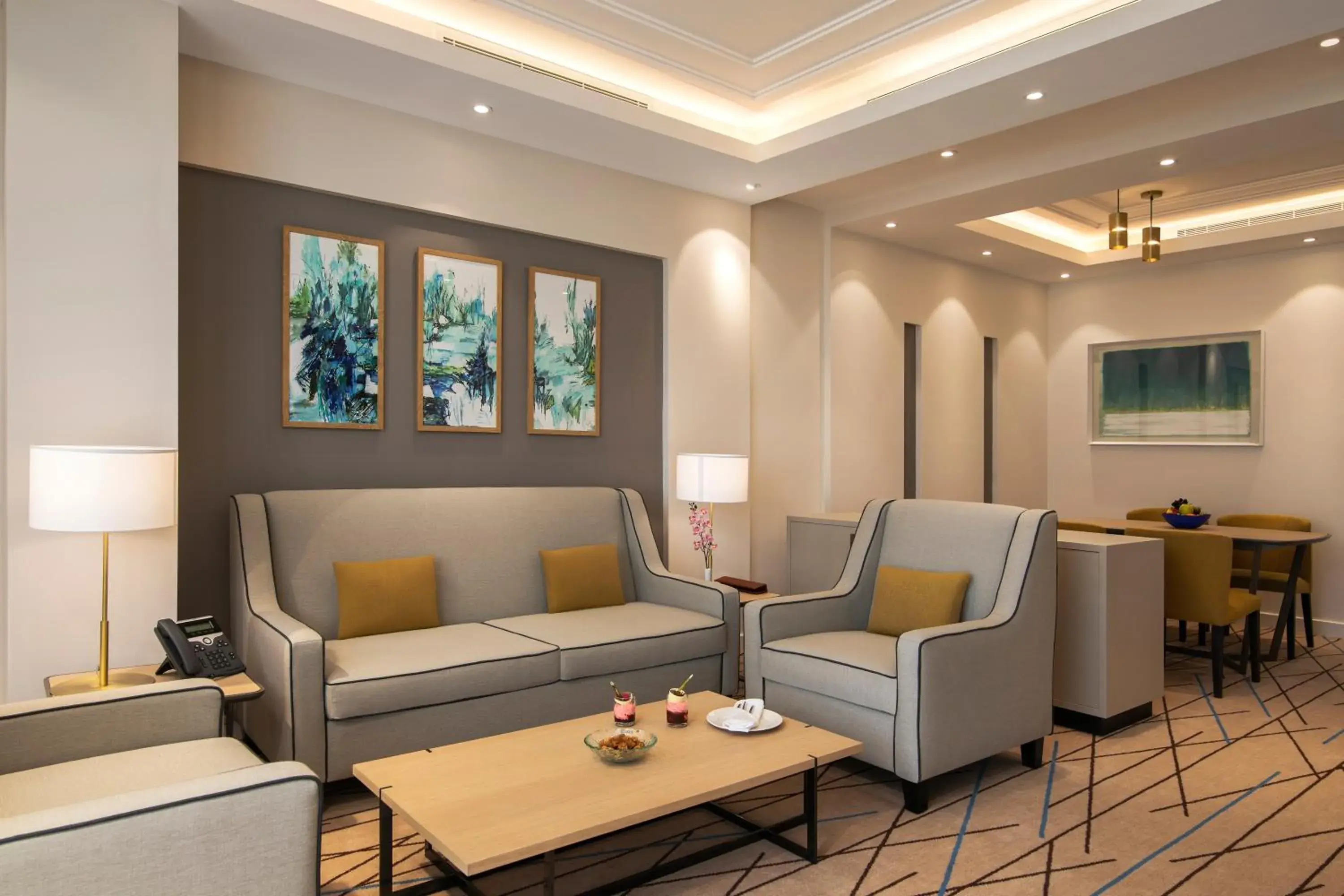 Living room, Seating Area in Cristal Amaken Hotel Riyadh