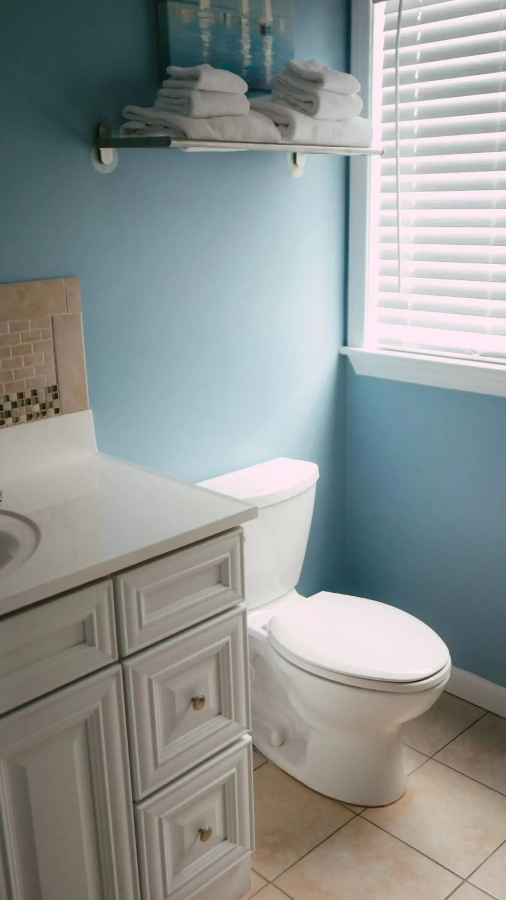 Bathroom in The Atlantic Motel