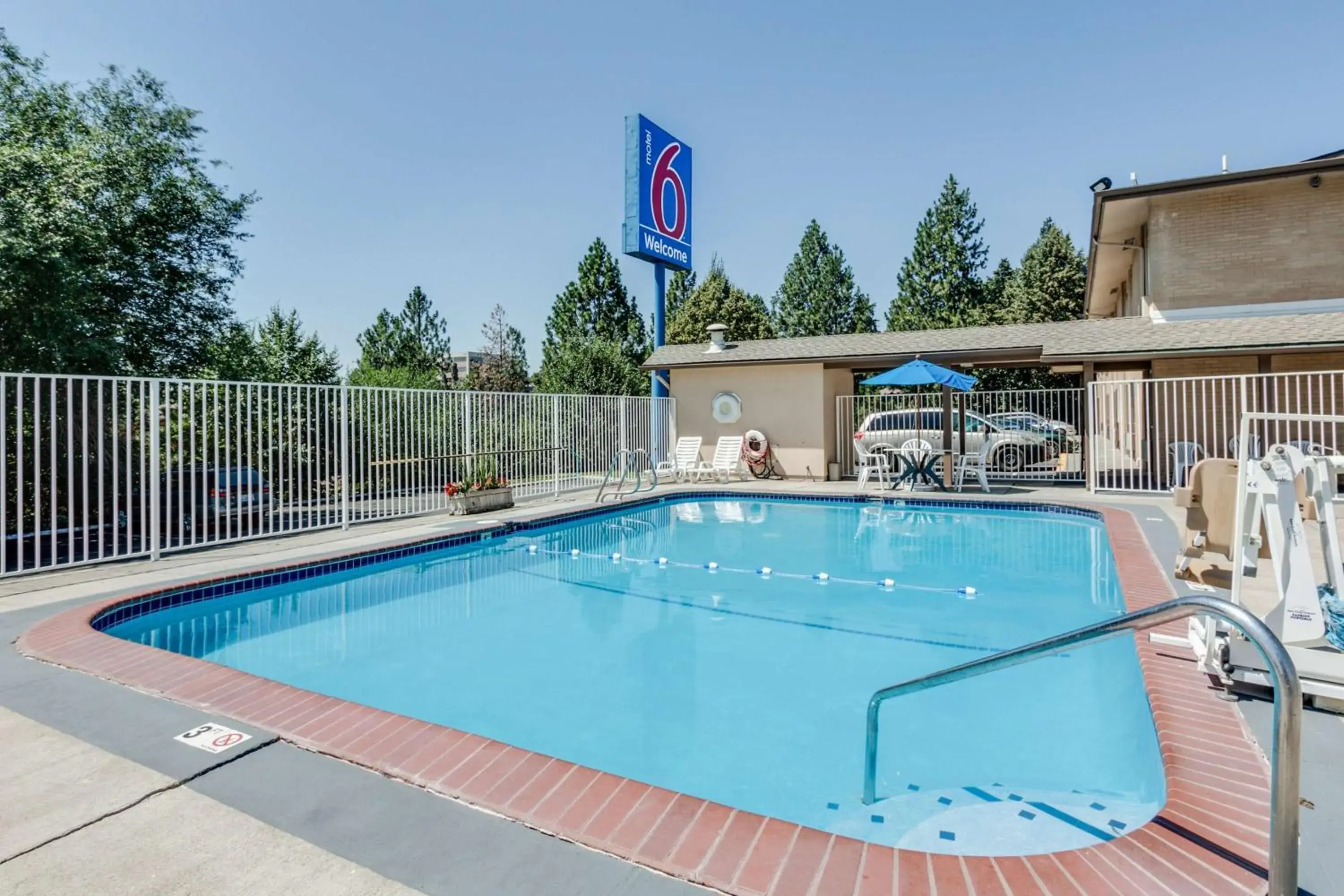 Property logo or sign, Swimming Pool in Motel 6-Spokane, WA - West