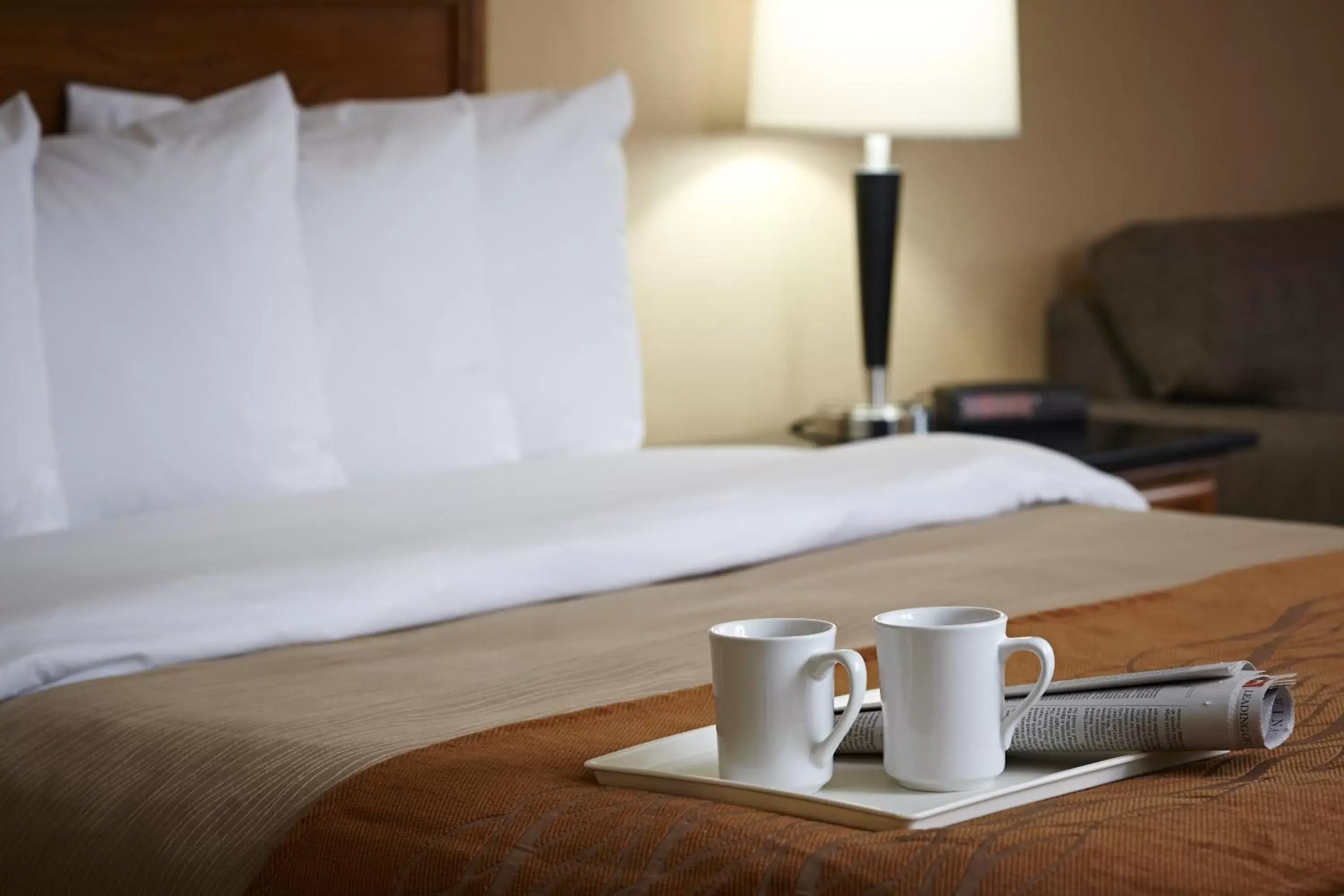 Bed in Travelodge Hotel by Wyndham Vancouver Airport