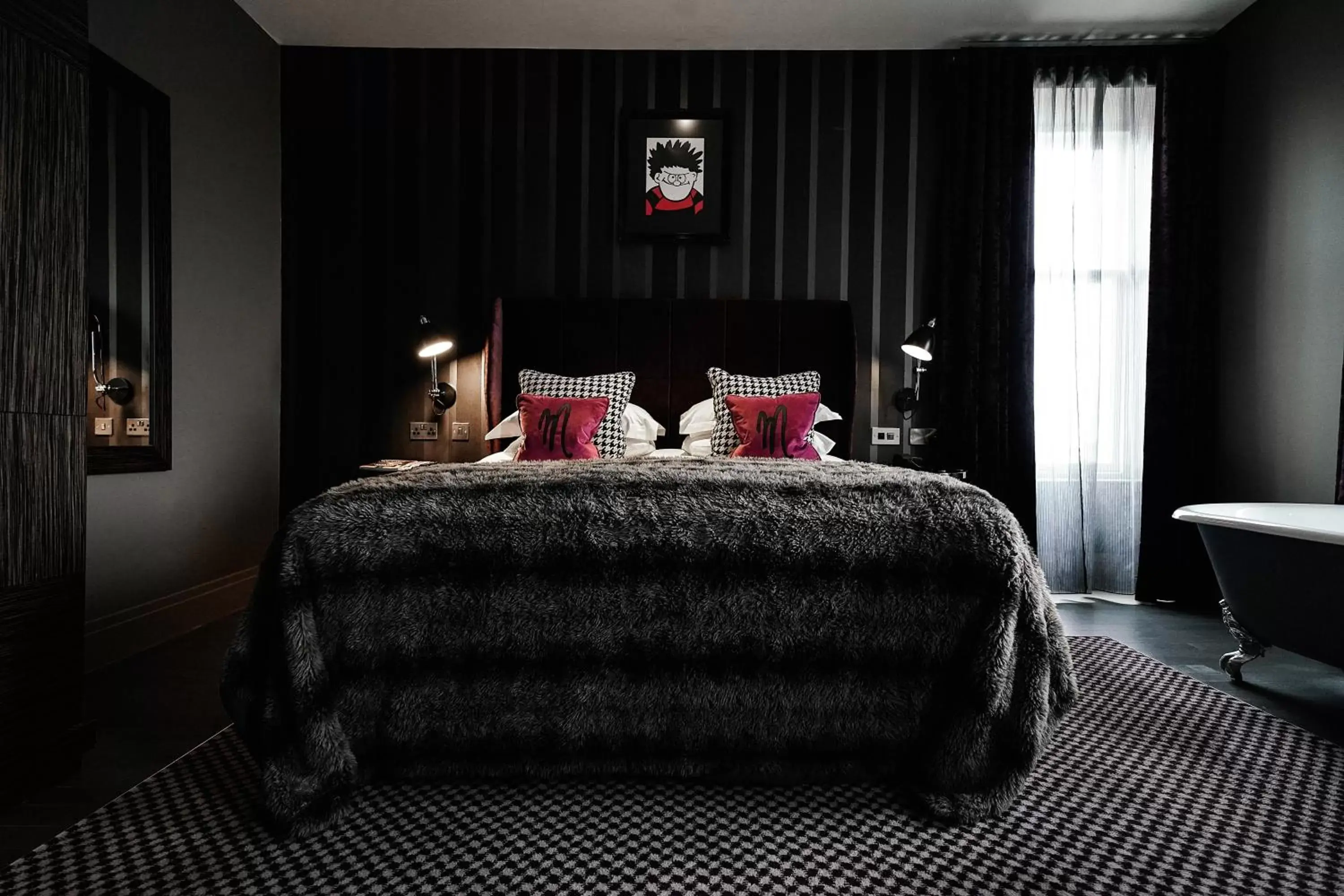 Bedroom, Bed in Malmaison Dundee