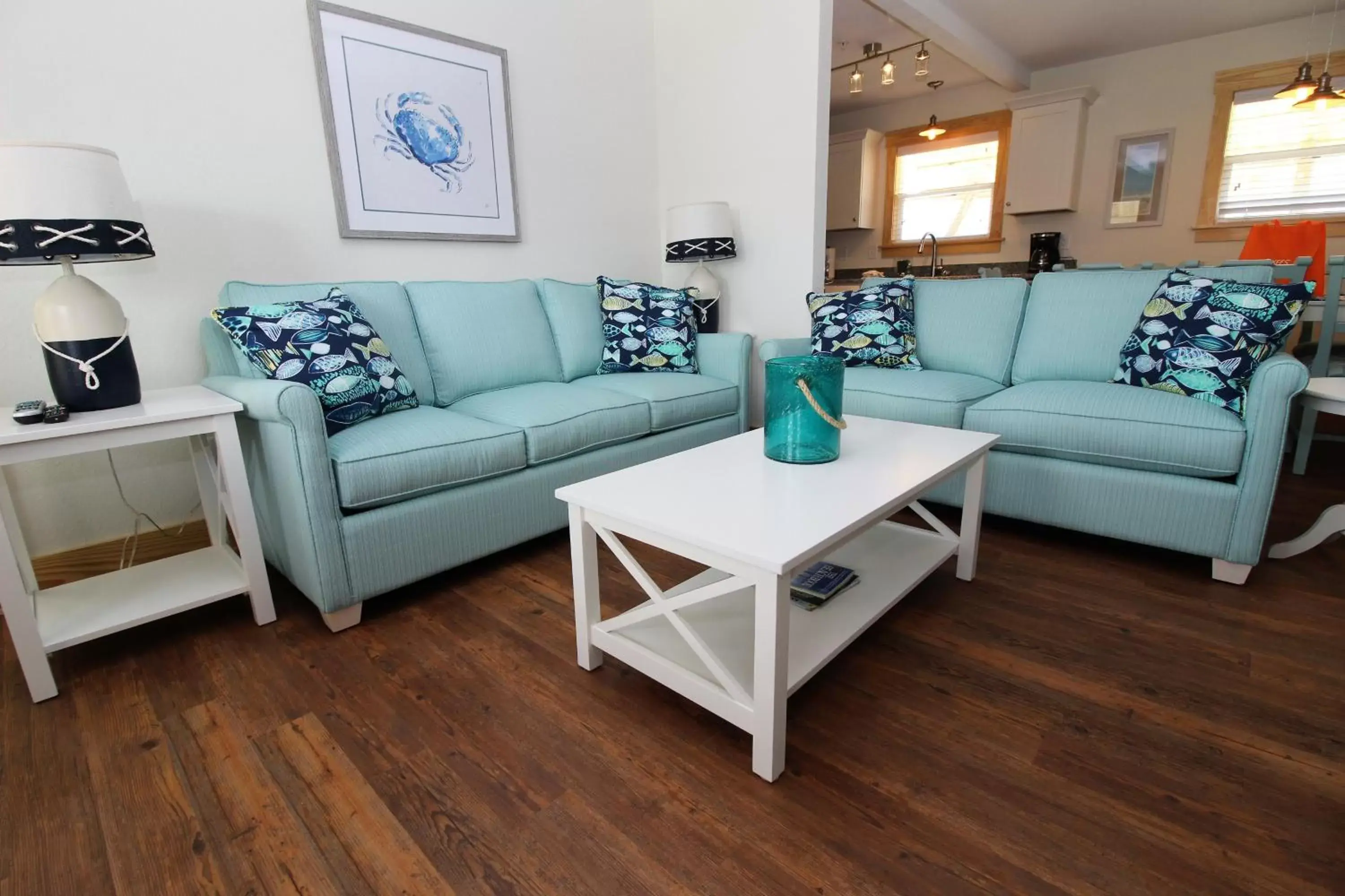 Living room, Seating Area in Whalebone Ocean Cottages by KEES Vacations