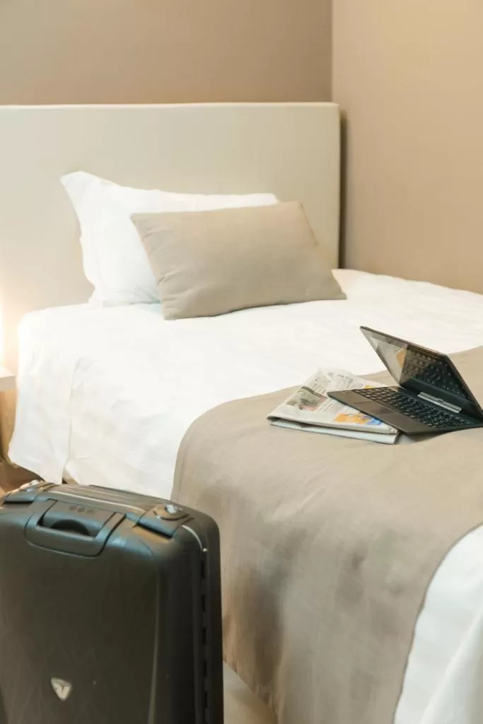 Bedroom, Bed in Helios Hotel