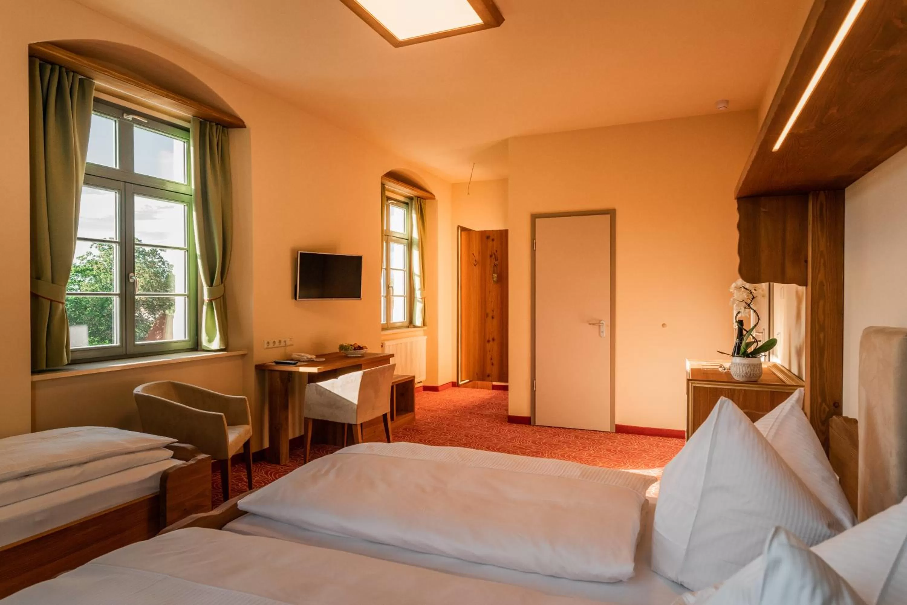 Bed in Hotel Freyhof