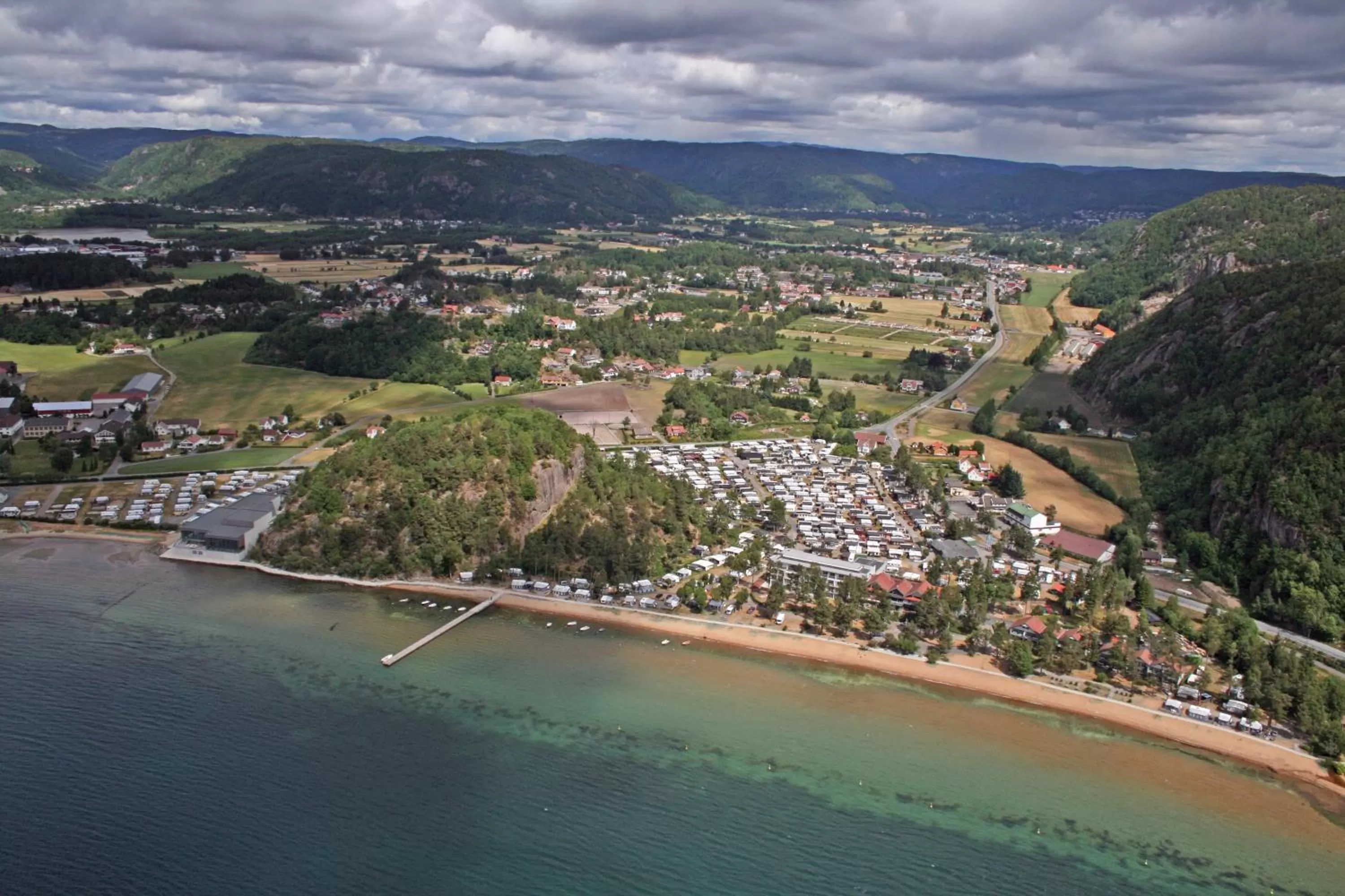 Bird's eye view in Rosfjord Strandhotel