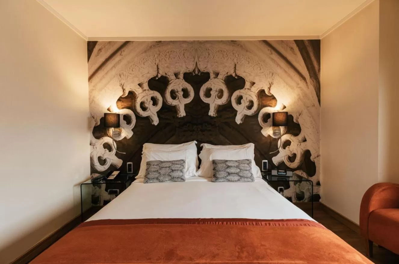 Bedroom, Bed in Hotel Marques De Pombal