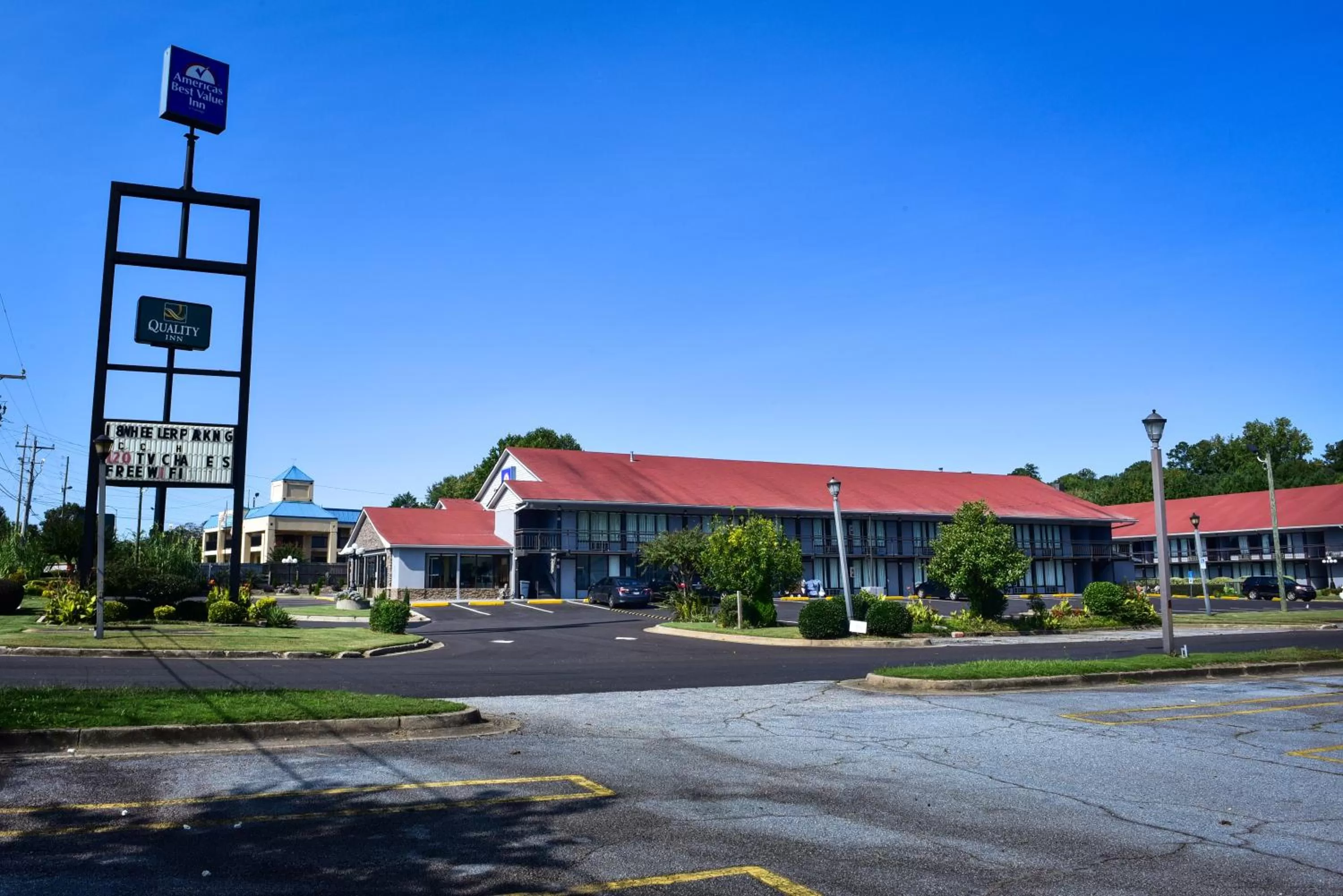 Property building in Americas Best Value Inn Douglasville