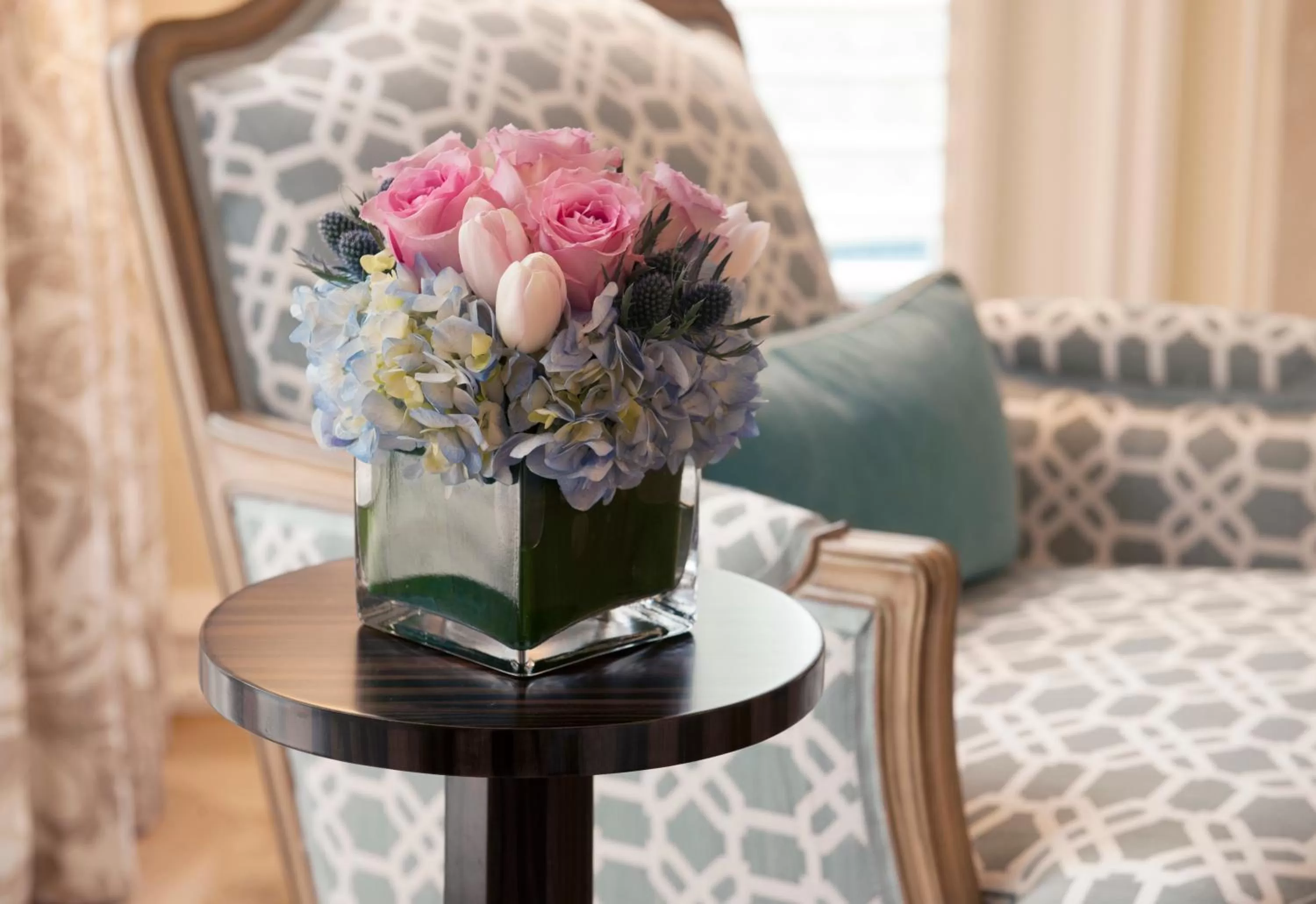 Living room in The Peninsula Beverly Hills