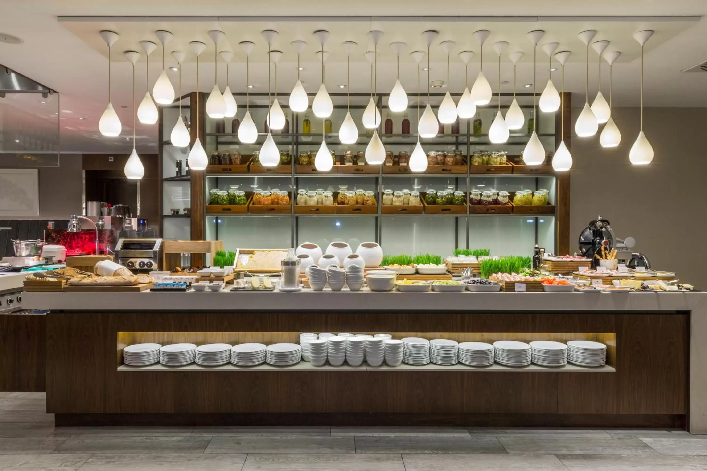 Buffet breakfast in Hotel Okura Amsterdam – The Leading Hotels of the World