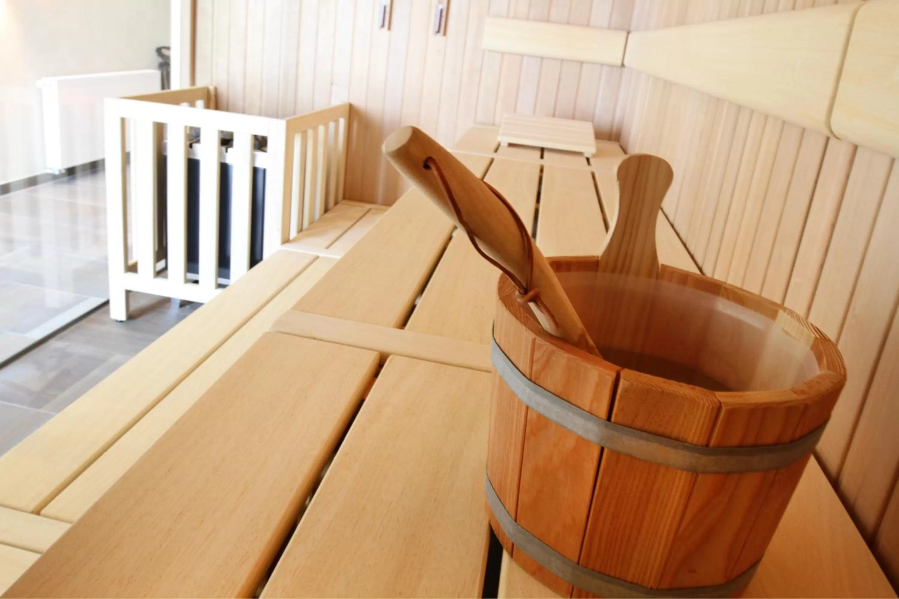 Sauna in Hafenhotel Meereszeiten
