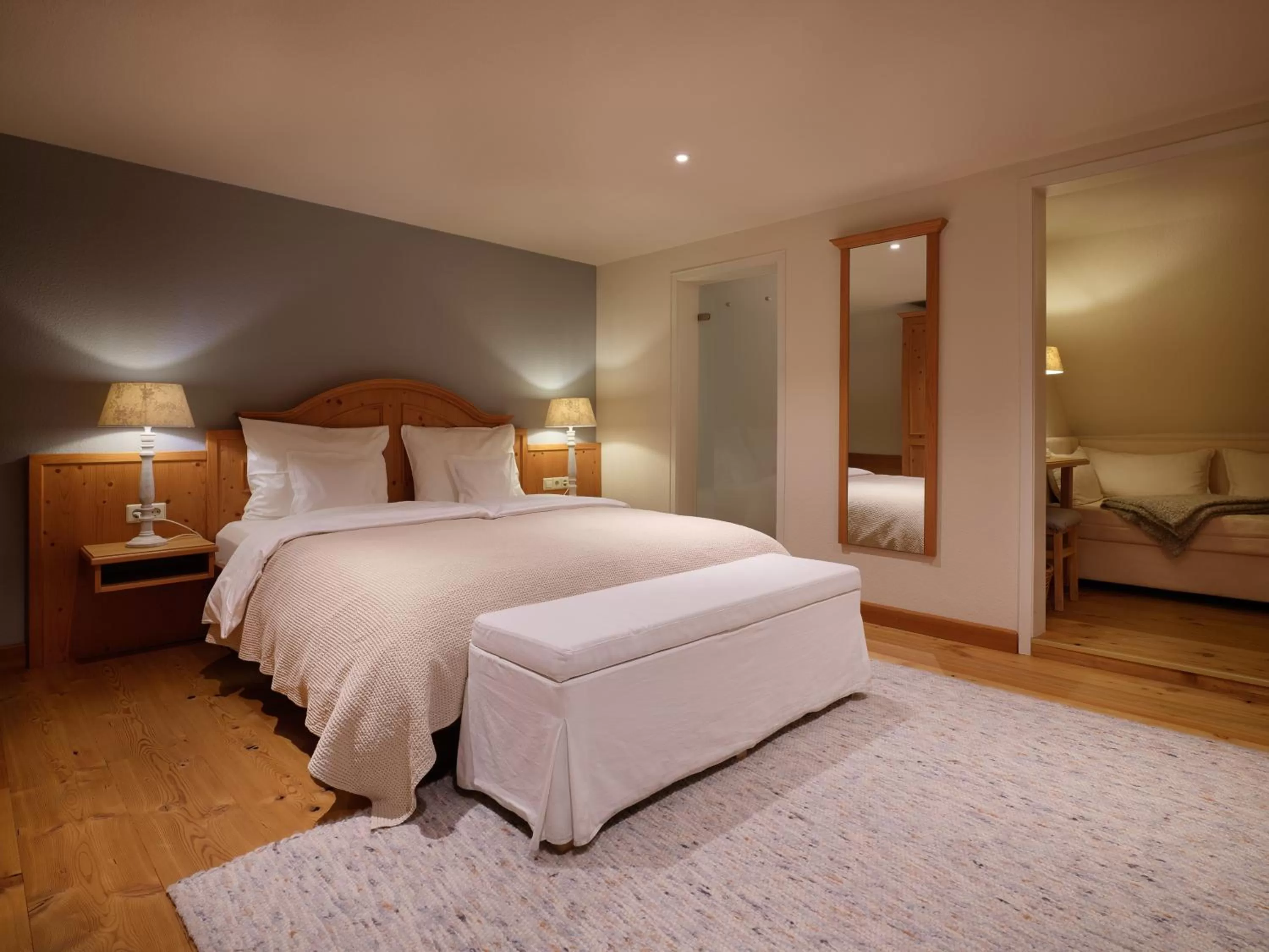 Photo of the whole room, Bed in Boutique Hotel Mühle Schluchsee