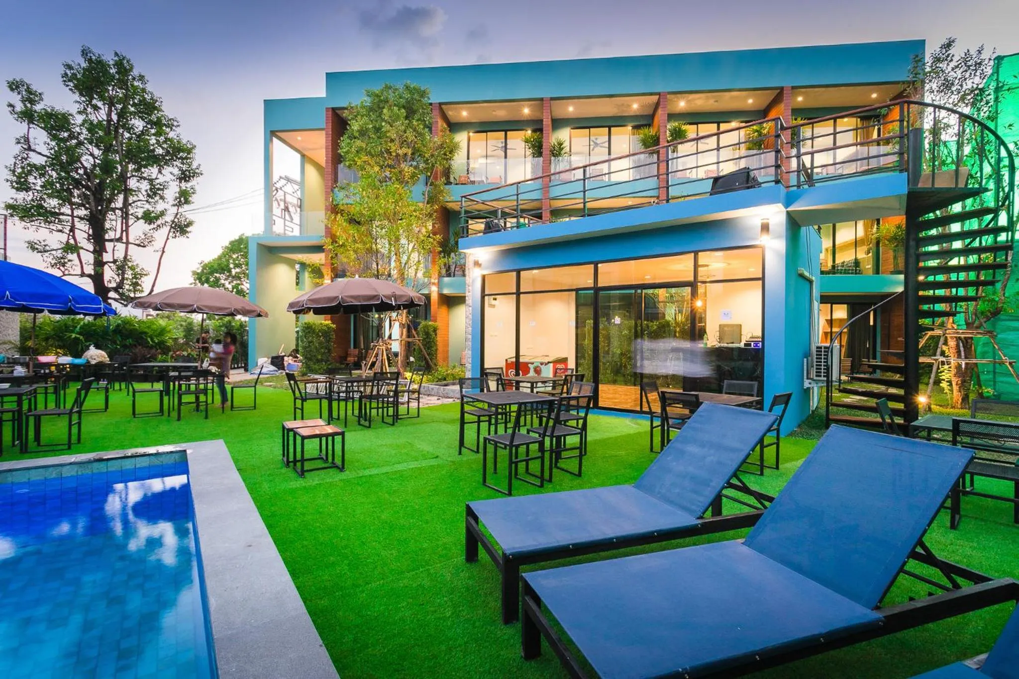 Property building in Peace Blue Naiharn Naturist Resort Phuket SHA Extra Plus