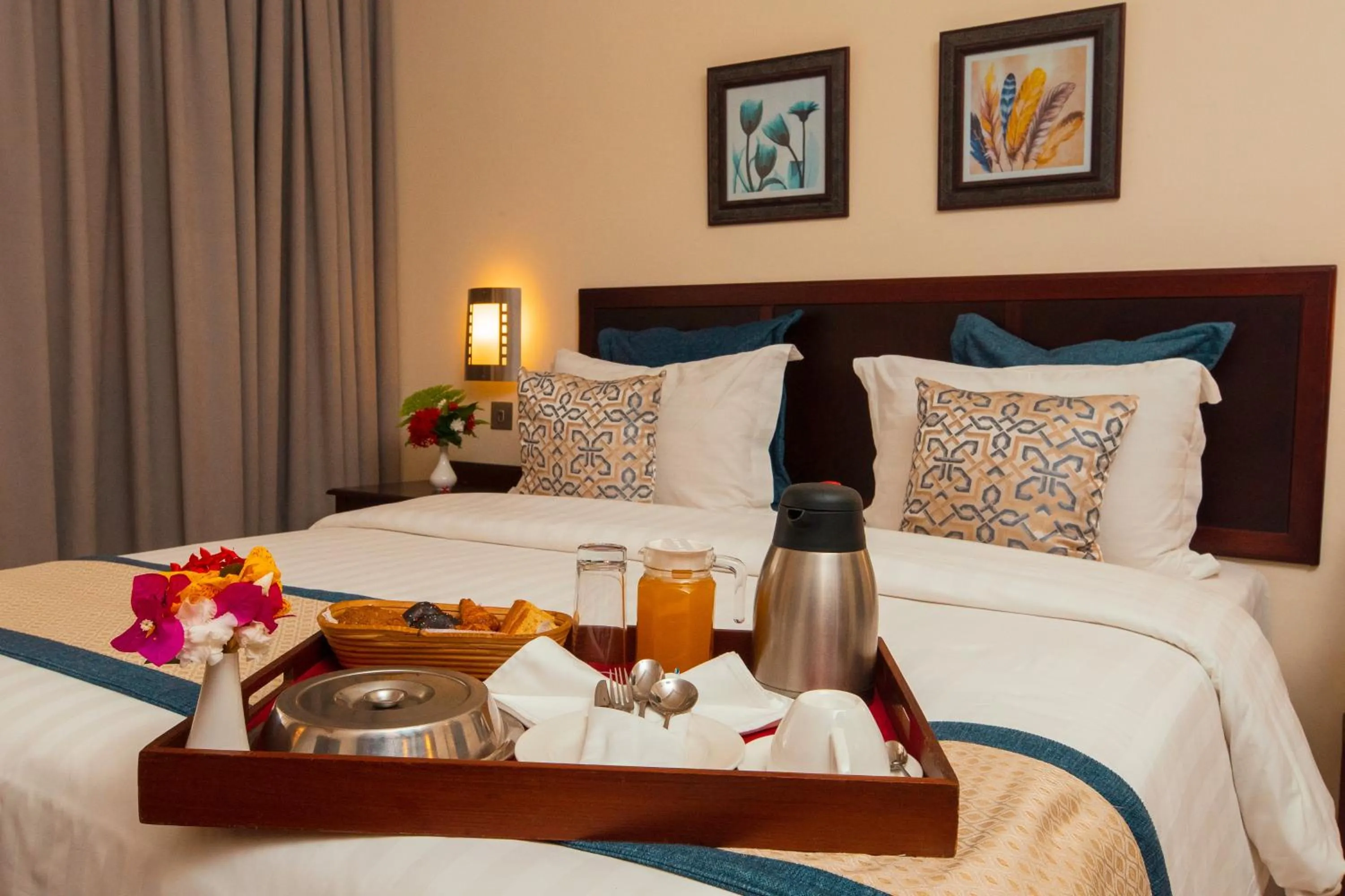 Bed in White Sands Hotel