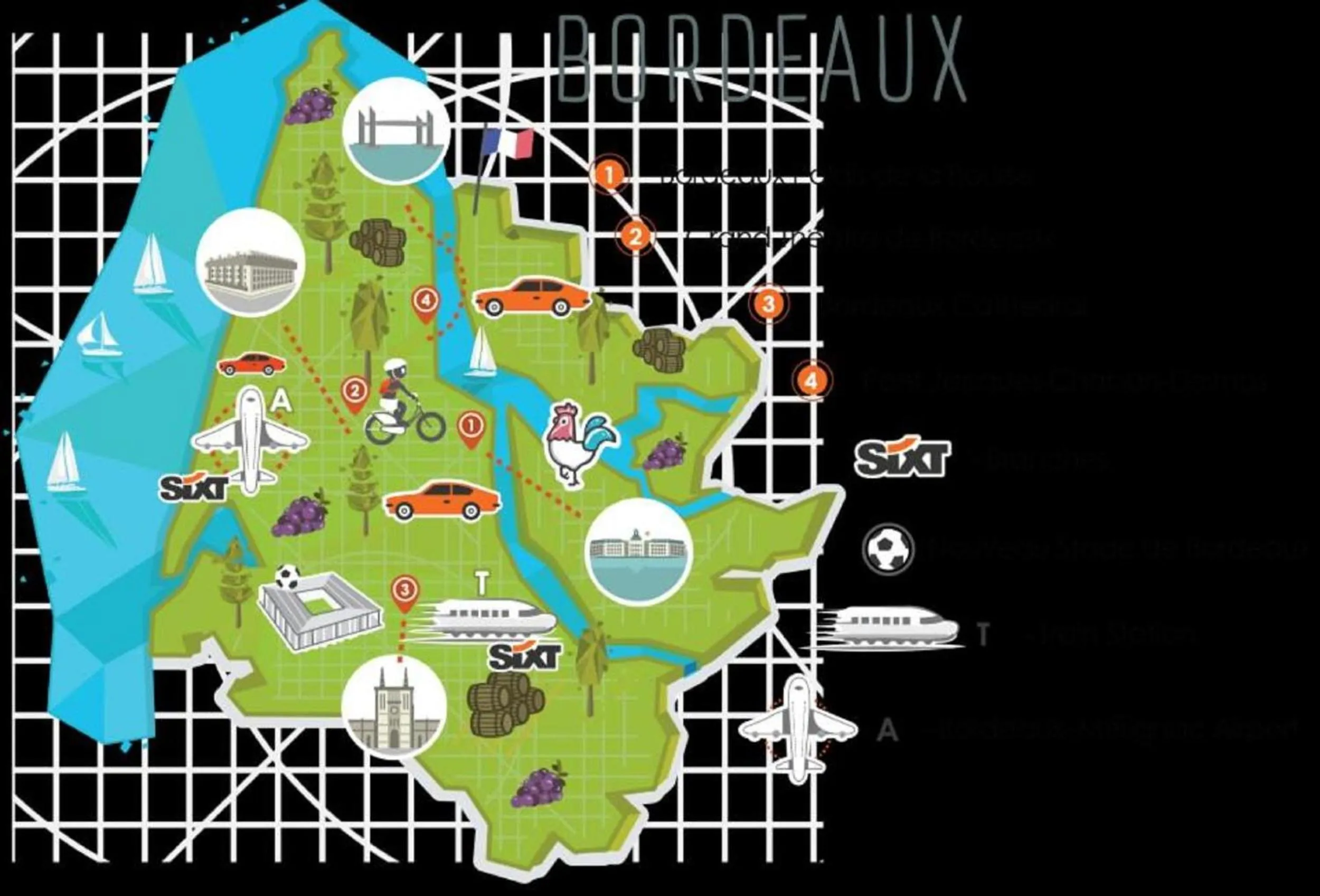 Bird's eye view in Premiere Classe Bordeaux Est Lormont