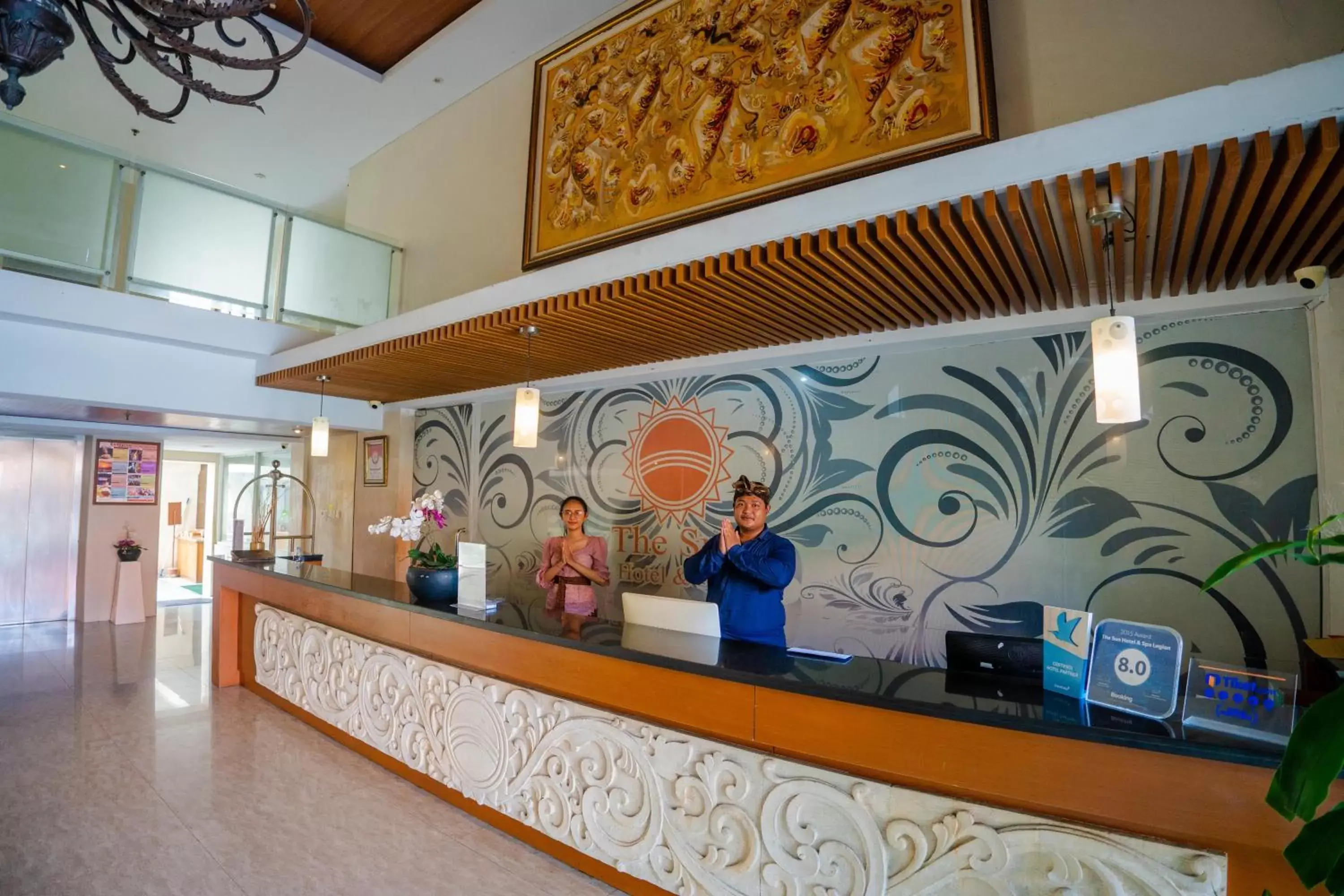 Lobby or reception, Lobby/Reception in The Sun Hotel & Spa Legian - CHSE Certified