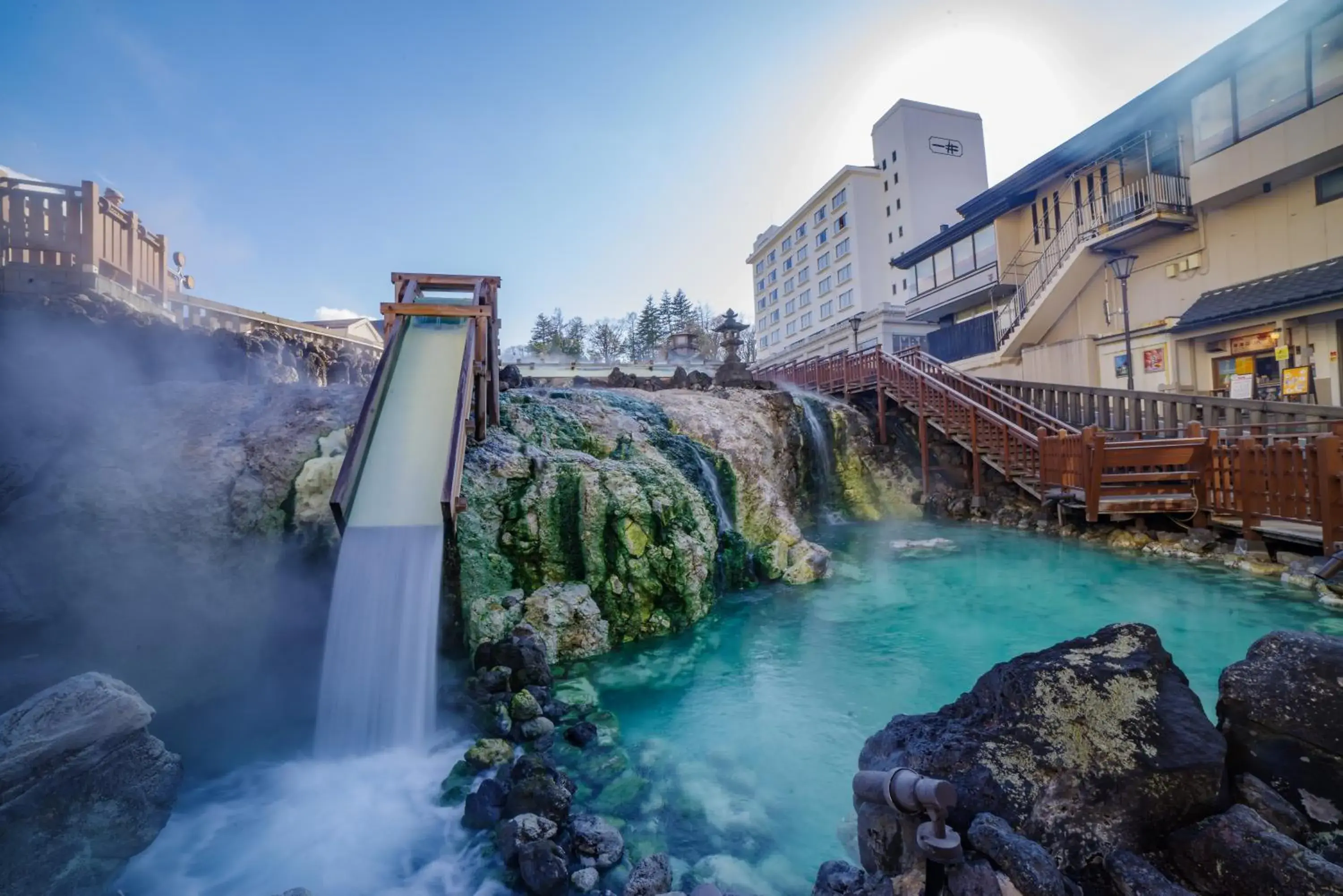 Nearby landmark in Kusatsu Onsen Daitokan