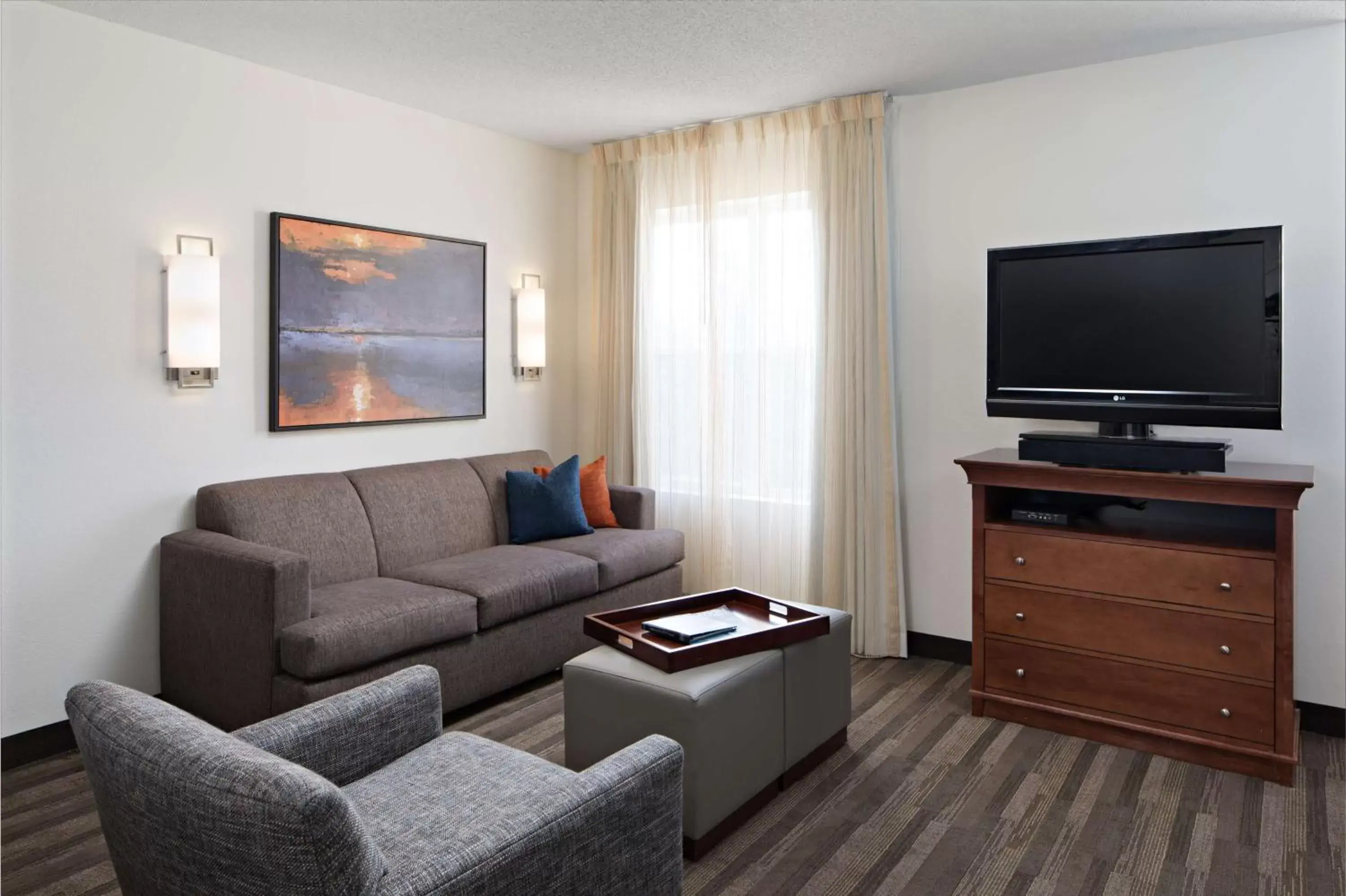 Photo of the whole room, TV/Entertainment Center in Hyatt House Herndon/Reston