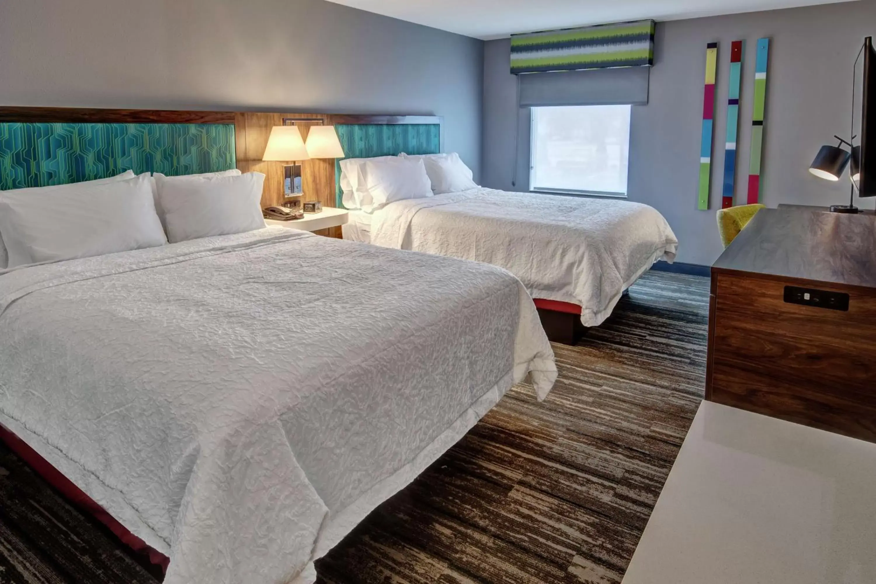 Bedroom, Bed in Hampton Inn New Albany Louisville West