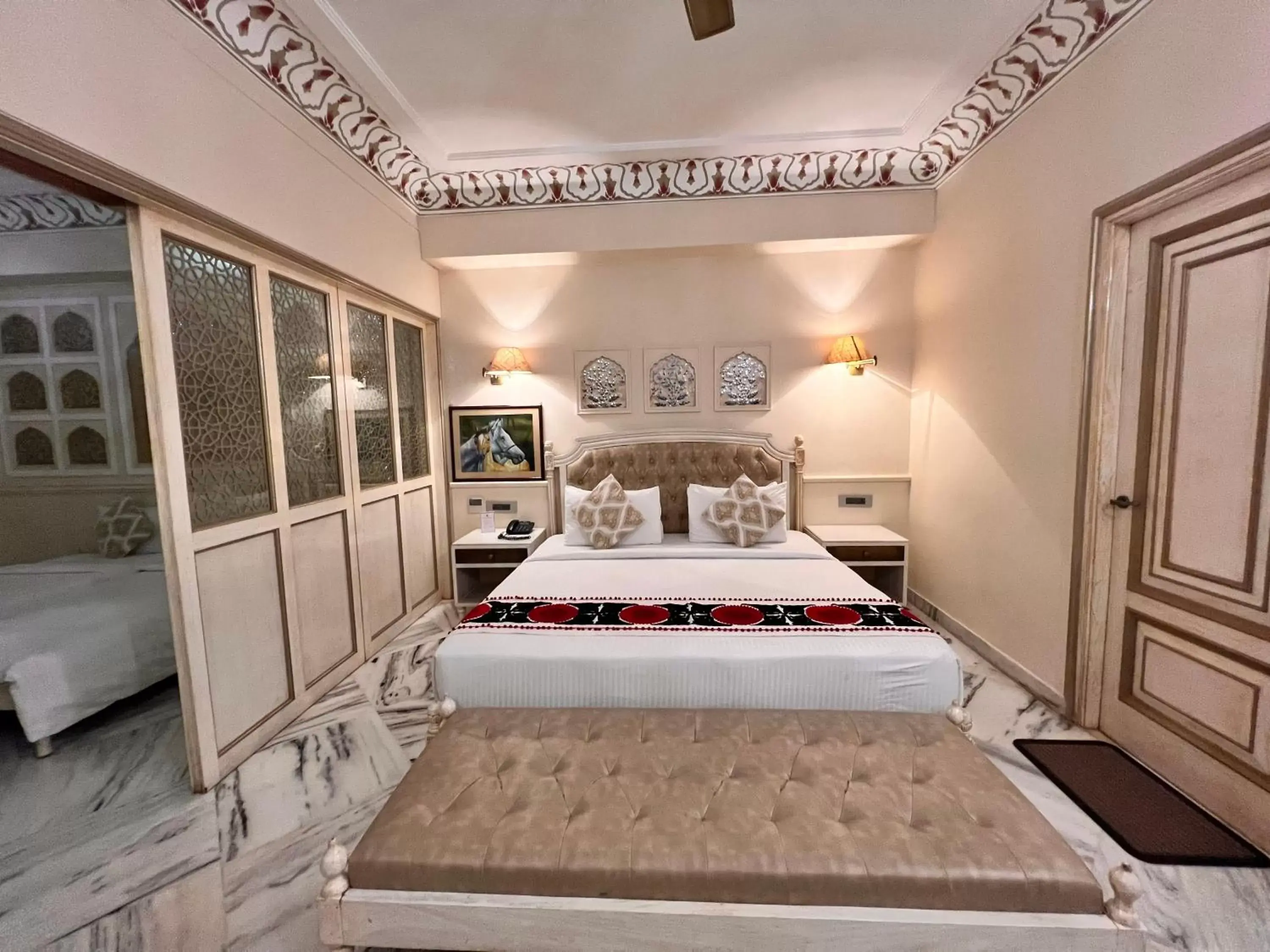 Bedroom, Bed in Laxmi Palace Heritage Boutique Hotel