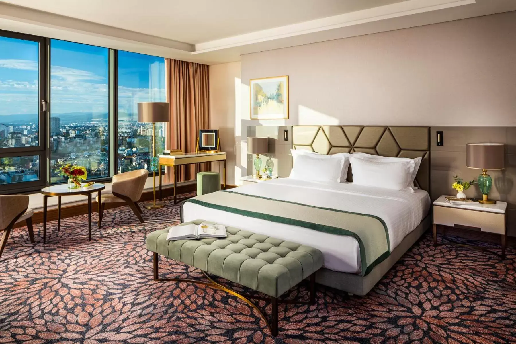 Bedroom, Bed in Grand Hotel Millennium Sofia Bedroom, Bed in Grand Hotel Millennium Sofia