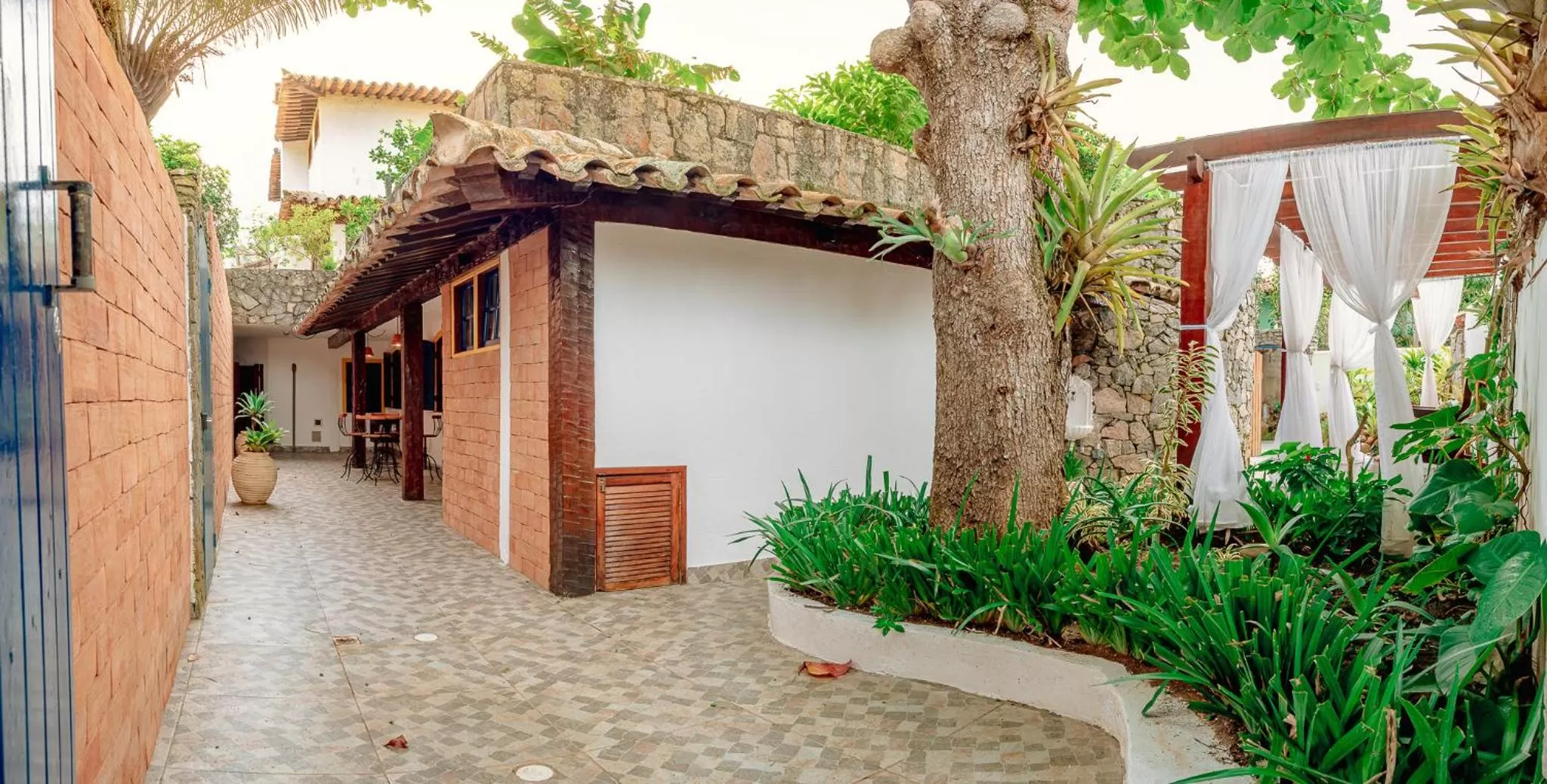Patio in Pousada Blanca Mar