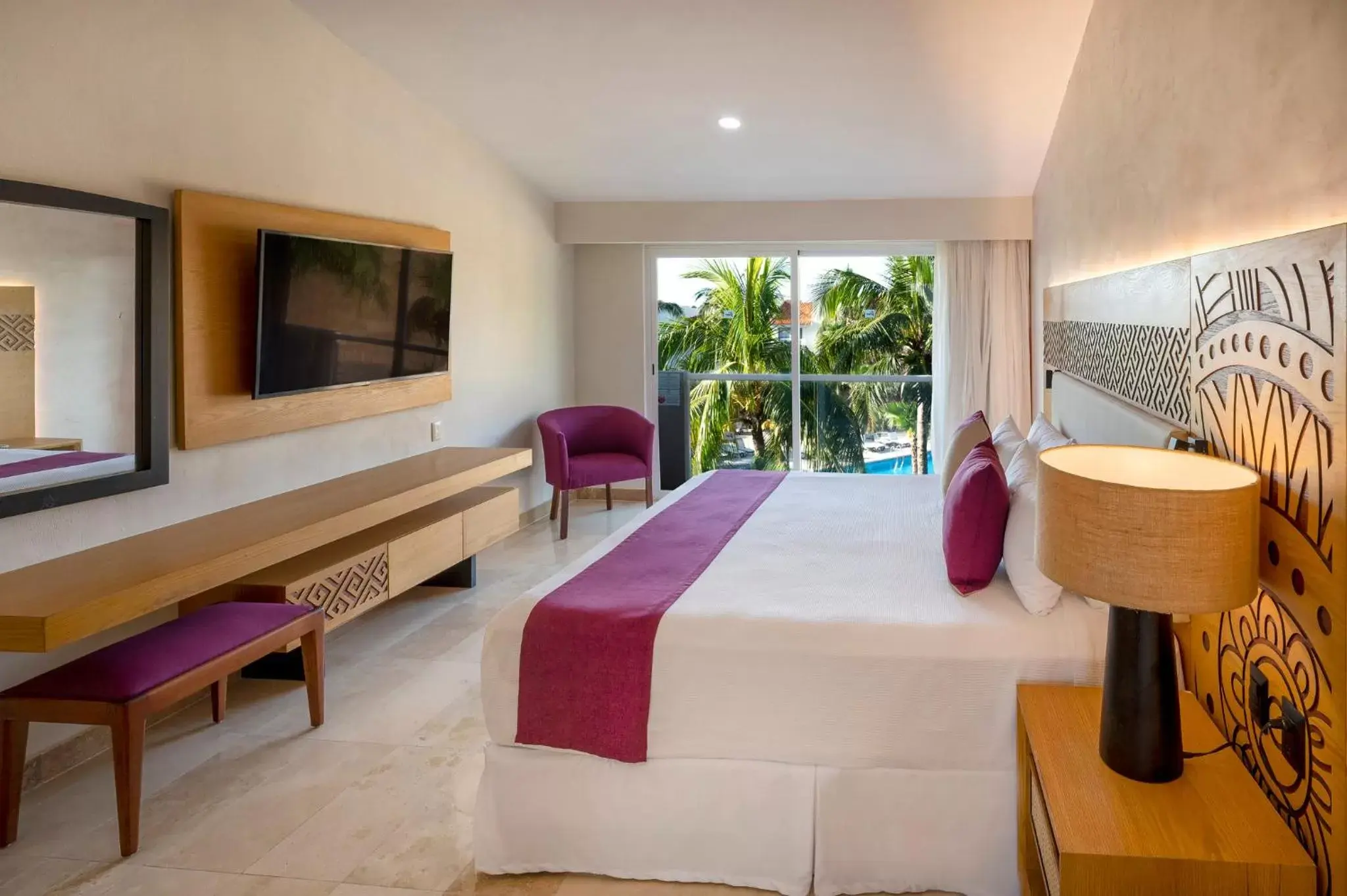 Bed in Viva Azteca by Wyndham, A Trademark All Inclusive Resort