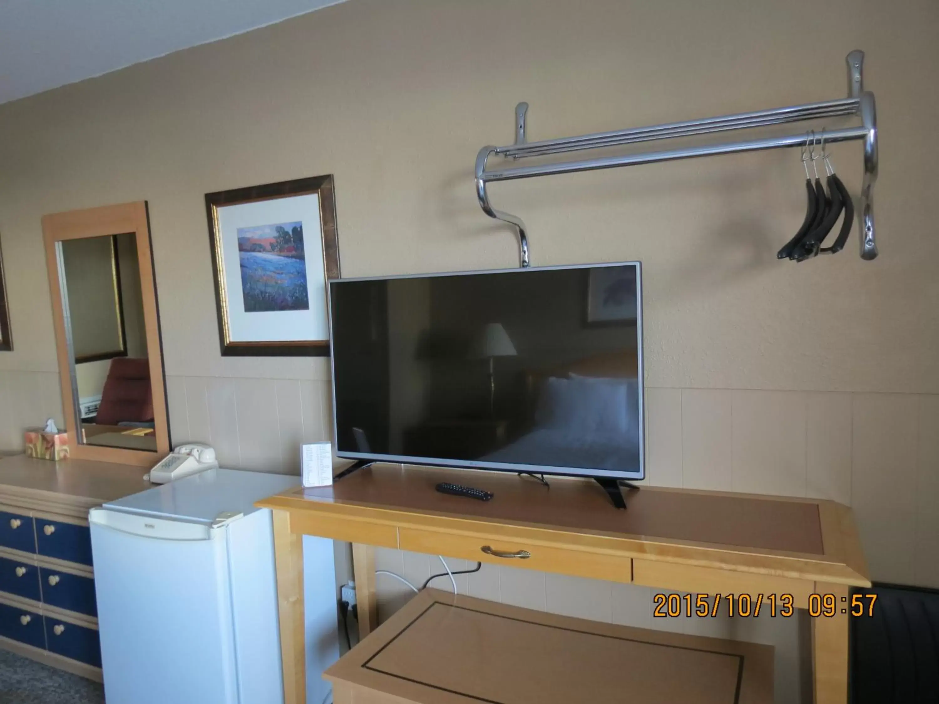 Decorative detail, TV/Entertainment Center in Bulkley Valley Motel