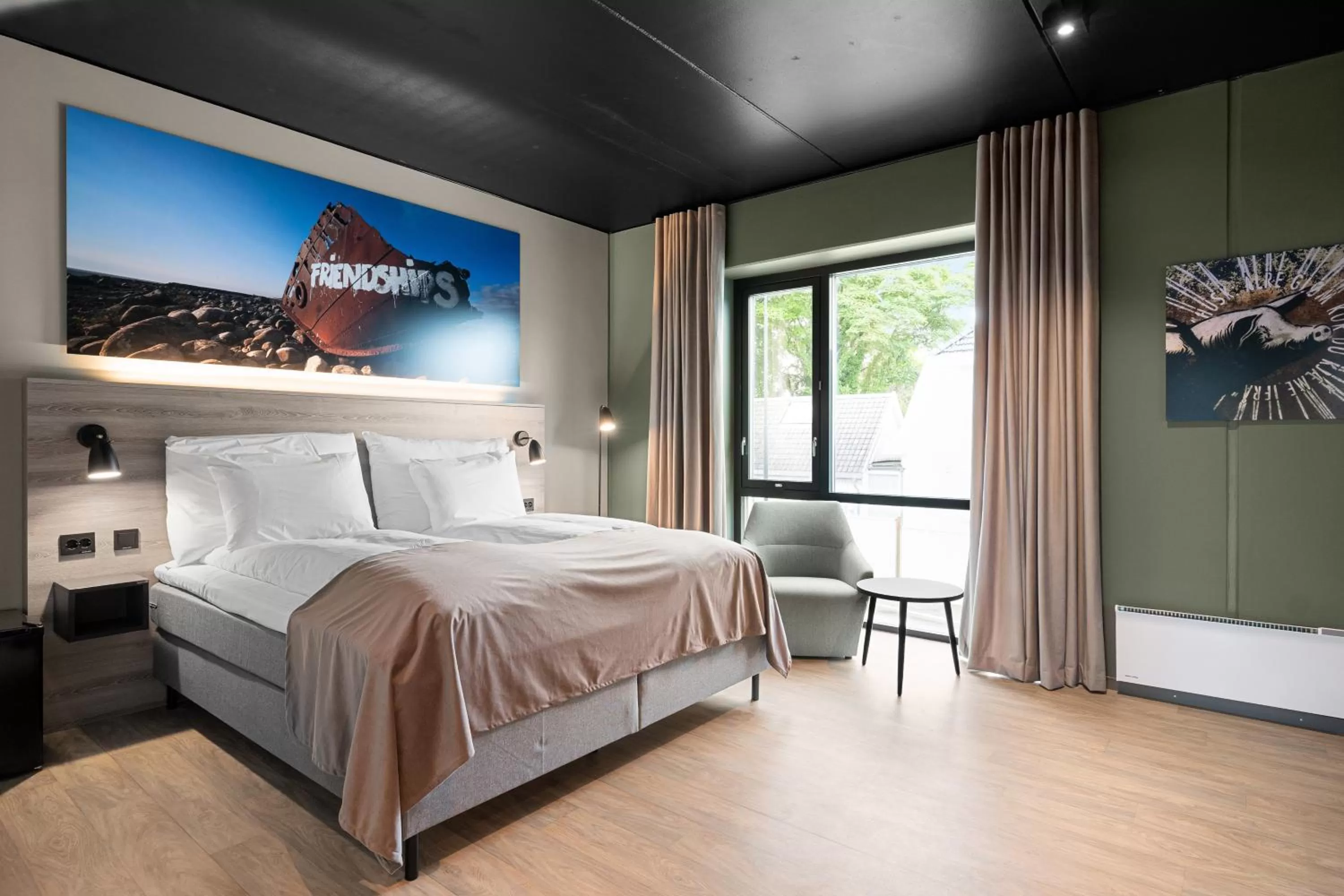 Bed in Hotell Jæren