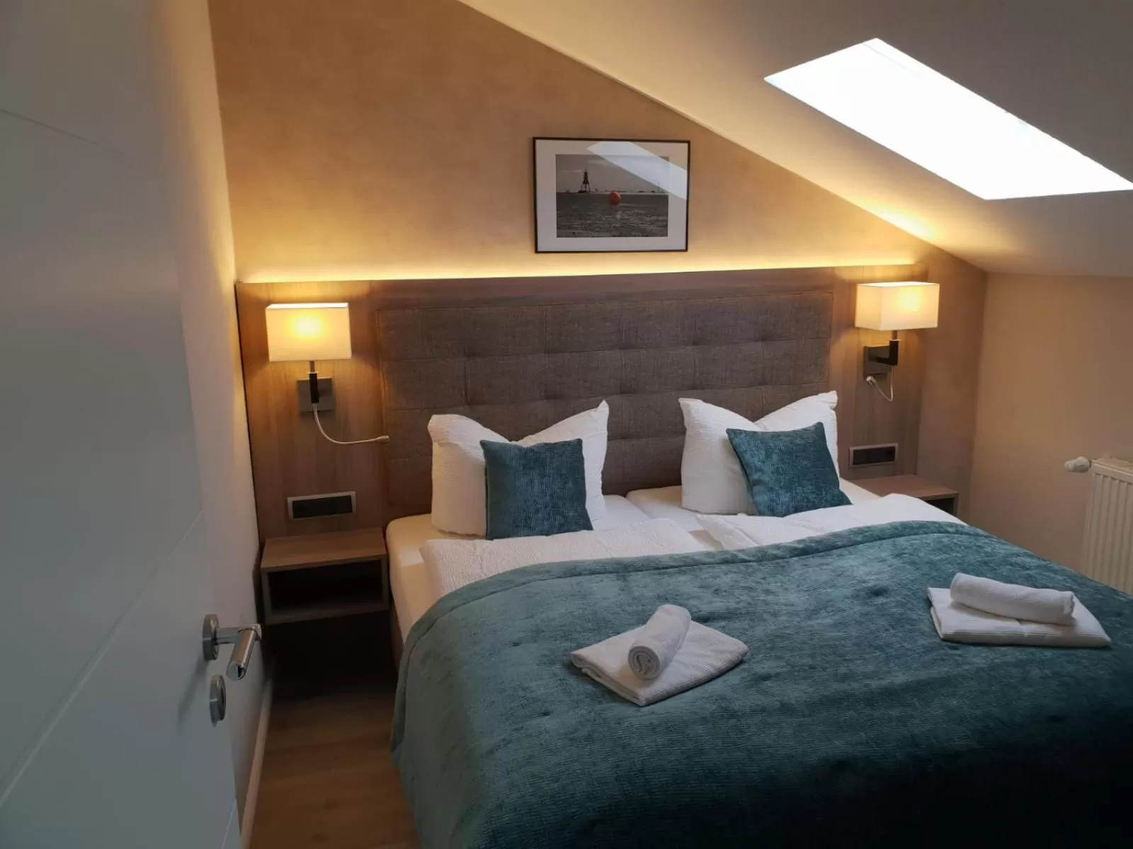 Bedroom, Bed in Mertinkus Nordseehotel