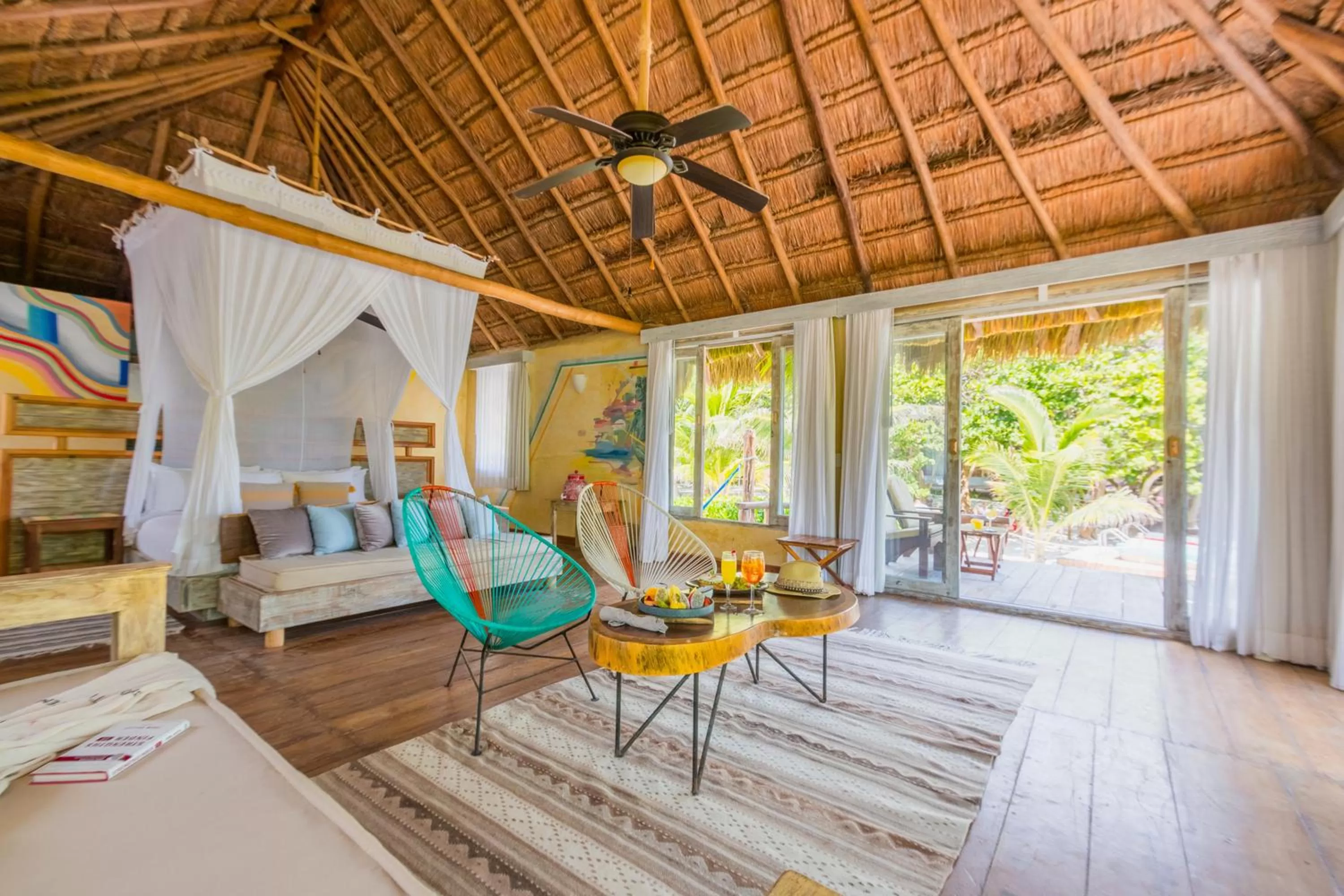 Bedroom in Villa Pescadores Tulum-Beachfront hotel by Ahau Collection